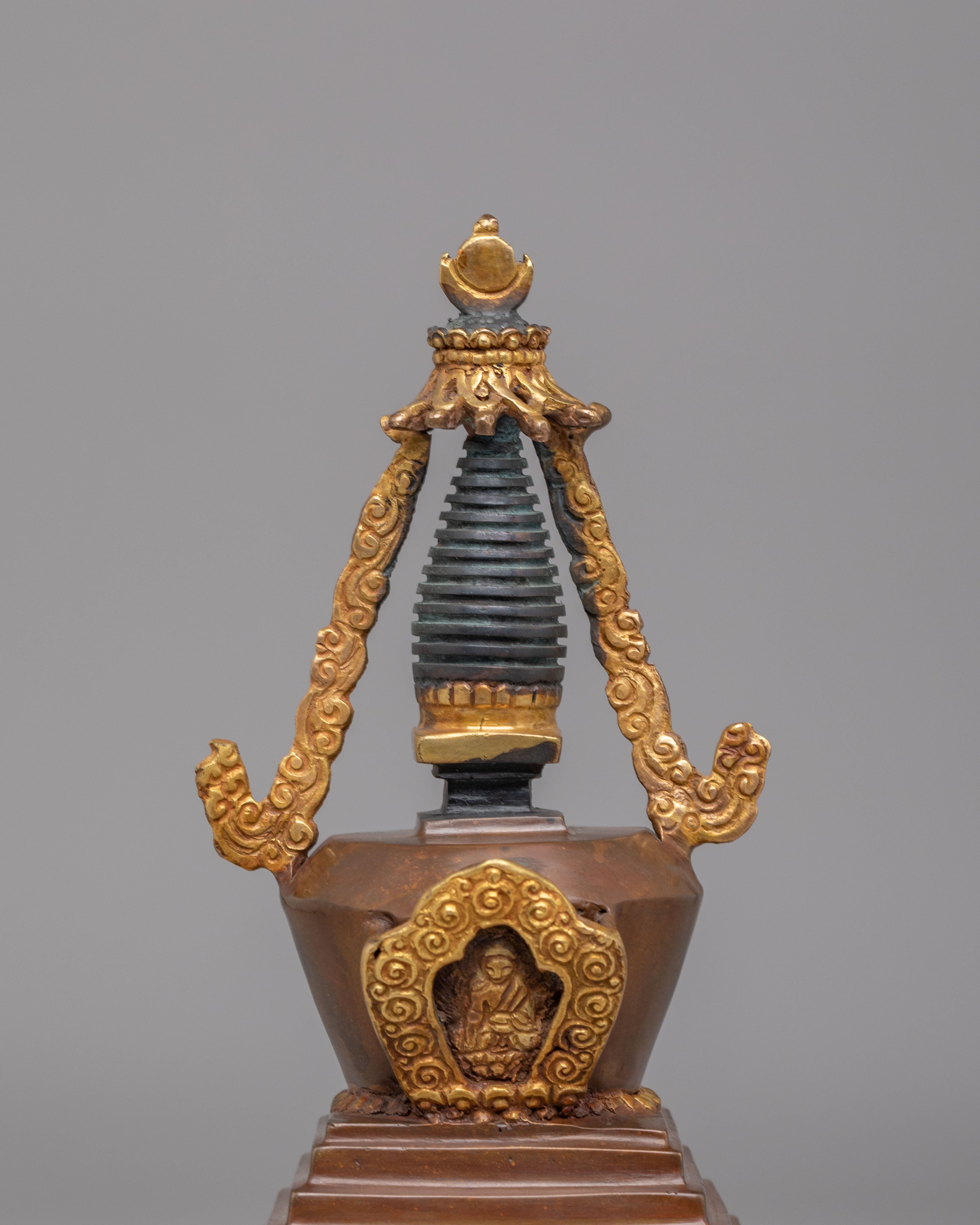 Himalayan Enlightenment Stupa for Ritual | Spiritual Decorative Stupa