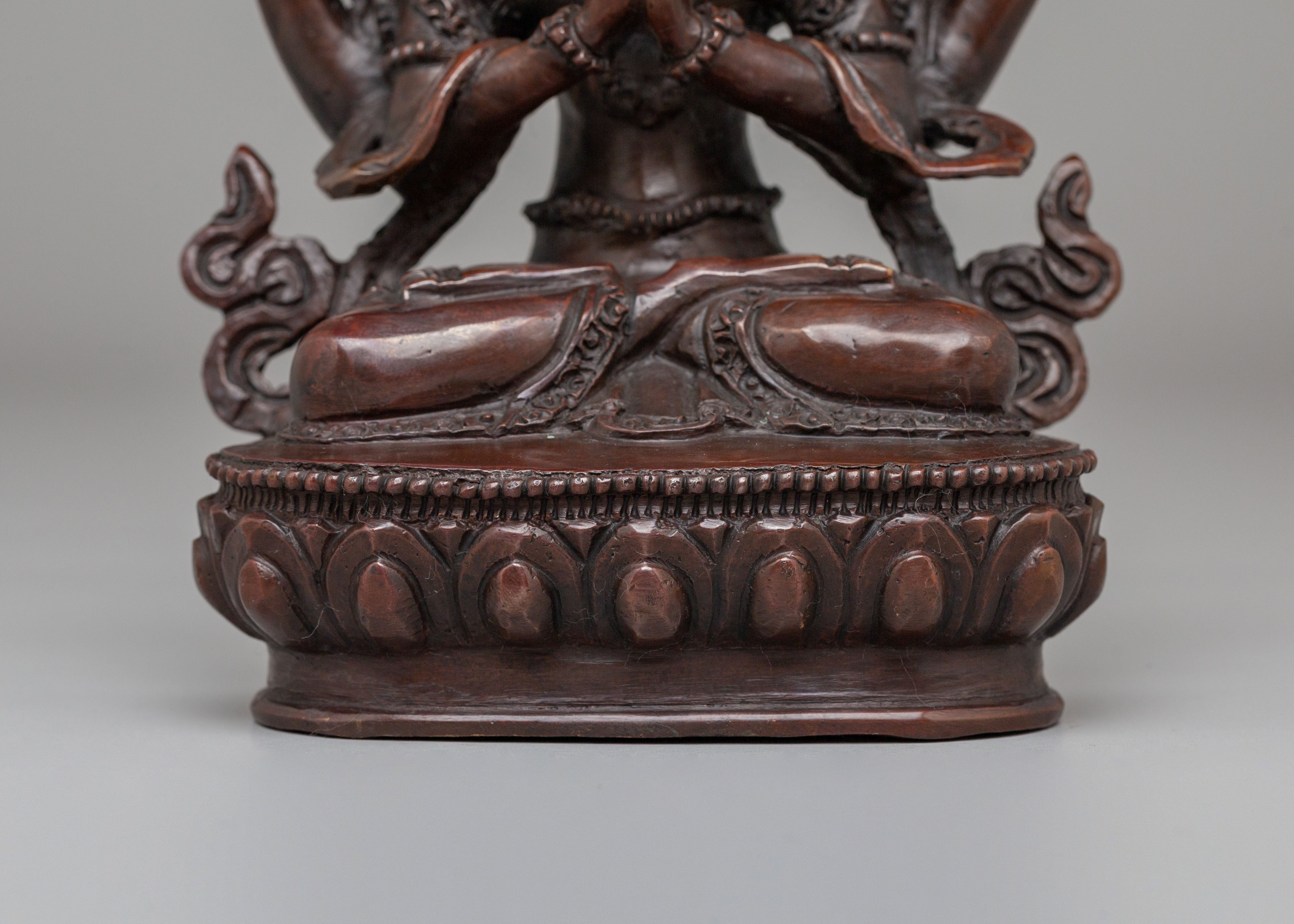 Traditional Chenrezig Deity Statue | Compassionate Bodhisattva