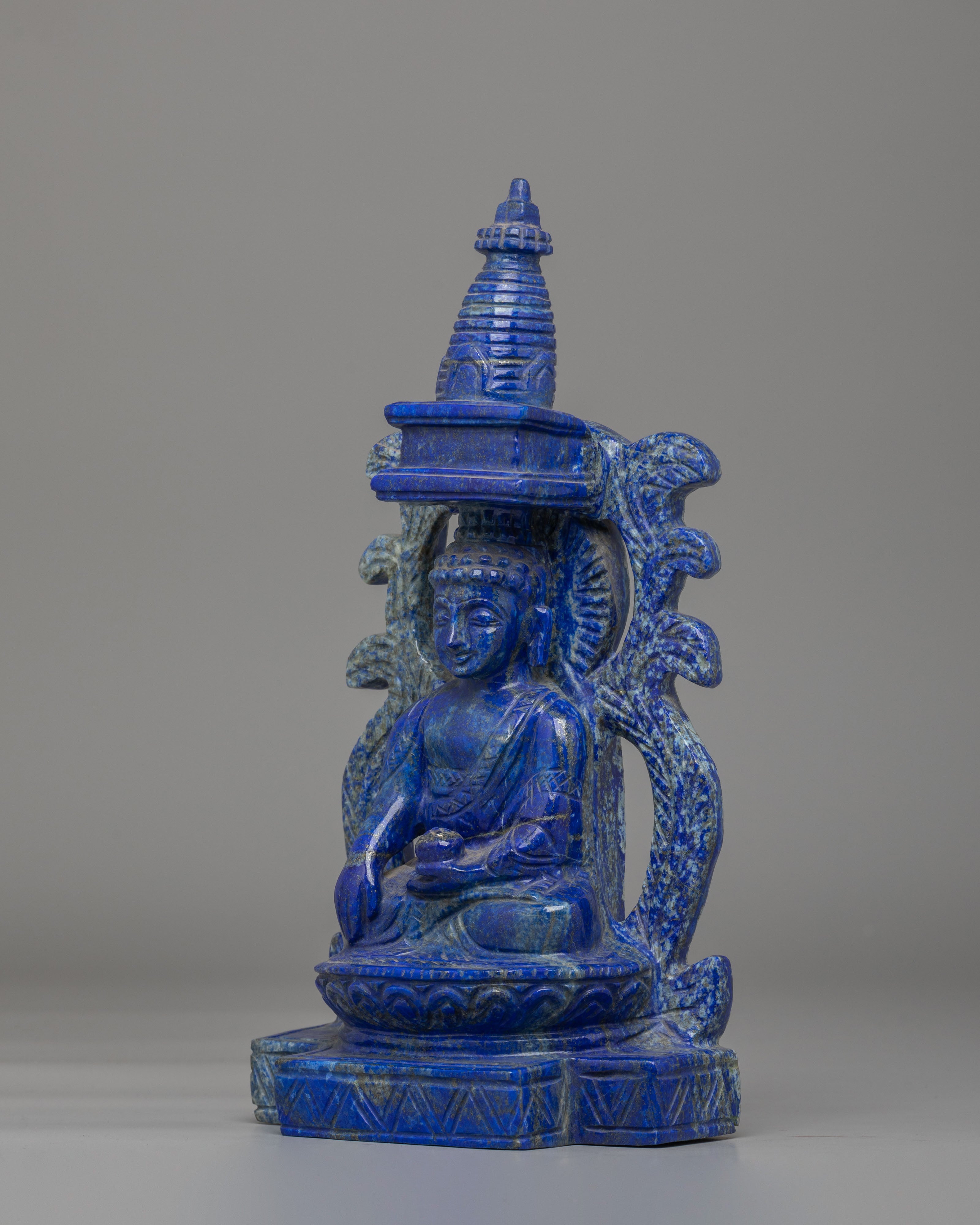 Spiritual Shakyamuni Buddha Deity Sculpture | Traditional Tibetan Buddhist Artwork