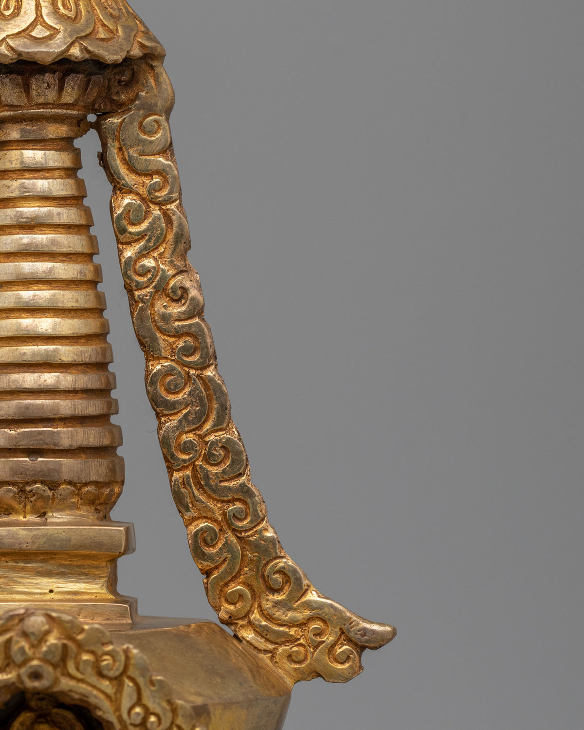 Traditional Altar Lotus Blossom Stupa | Tibetan Buddhist Decor