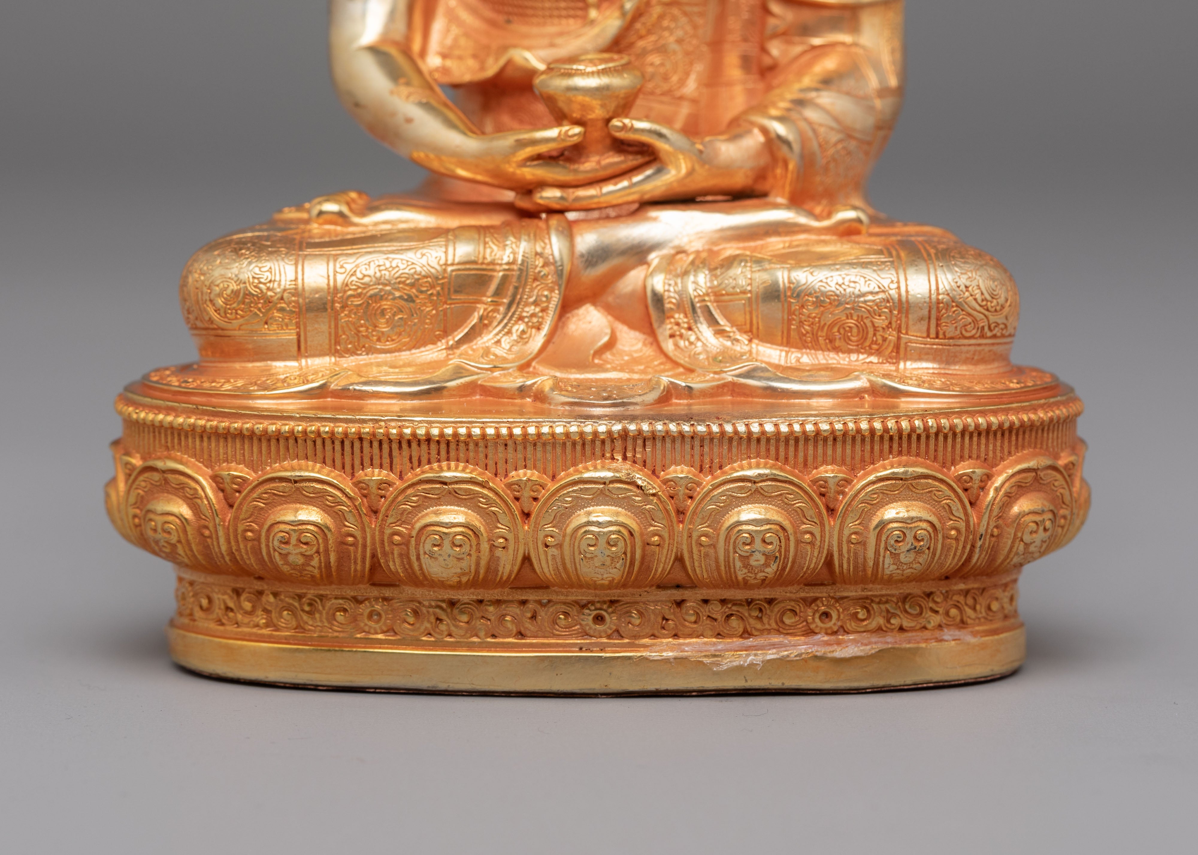 Amitabha Buddha Machine-Made Statue | 24K Gold Plated Buddhist Statue