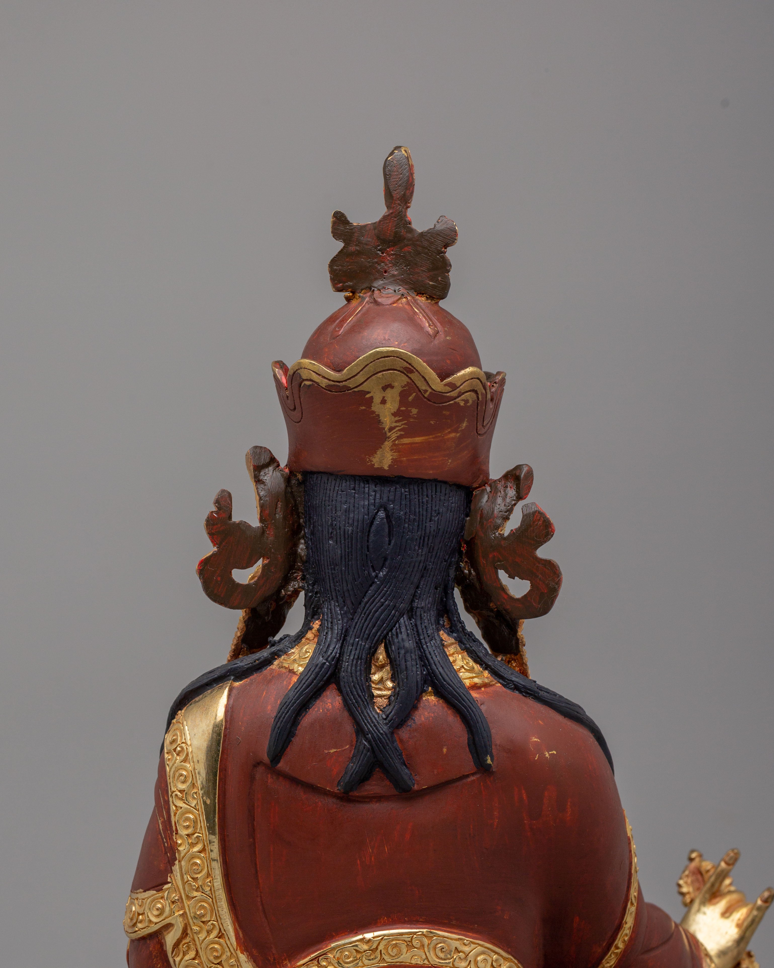 Religious Guru Rinpoche Handcrafted Statue | Tibetan Padmasambhava Figure