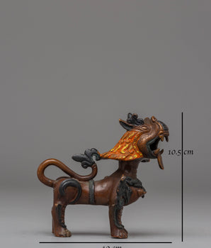 Handmade Guardian Lion Sculpture Set | Himalayan Protective Decor