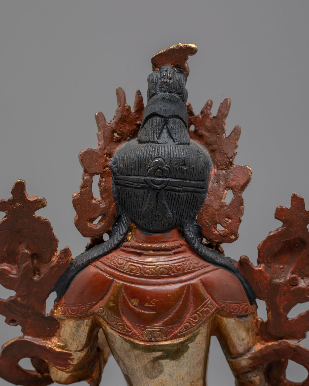 Handmade Sita Tara Statue for Altar | Gold Plated Sita Tara