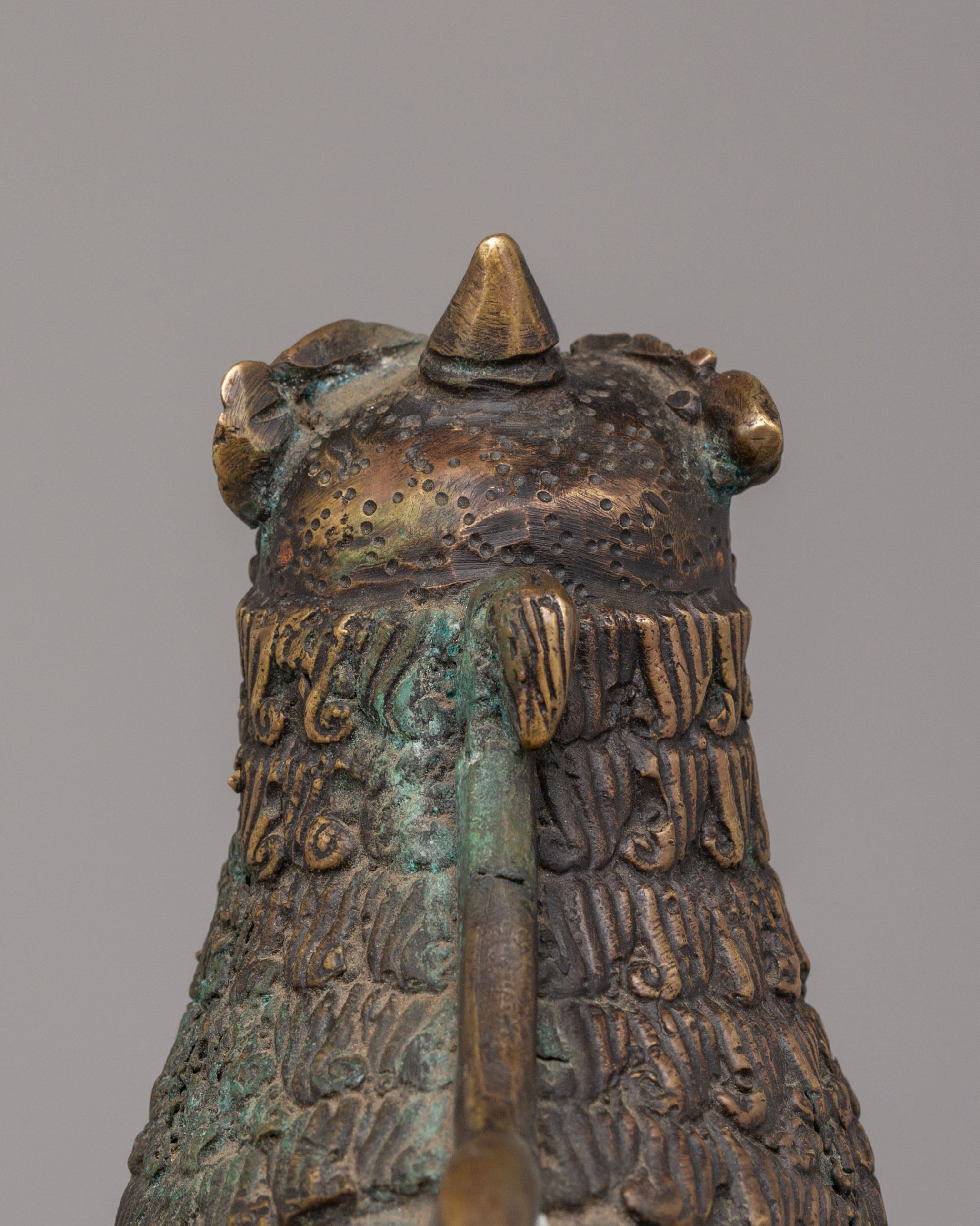 Buddhist Guardian Lion Sculpture Set | Symbol of Protection & Strength