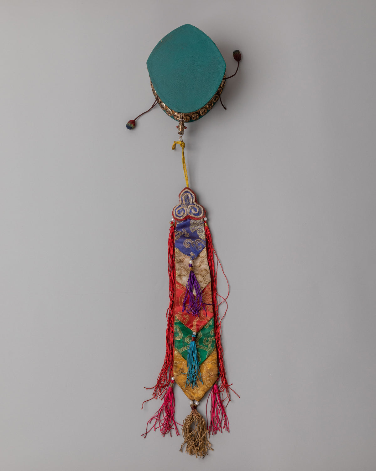 Buddhist Damaru For Ritual | Tibetan Double-Sided Damaru