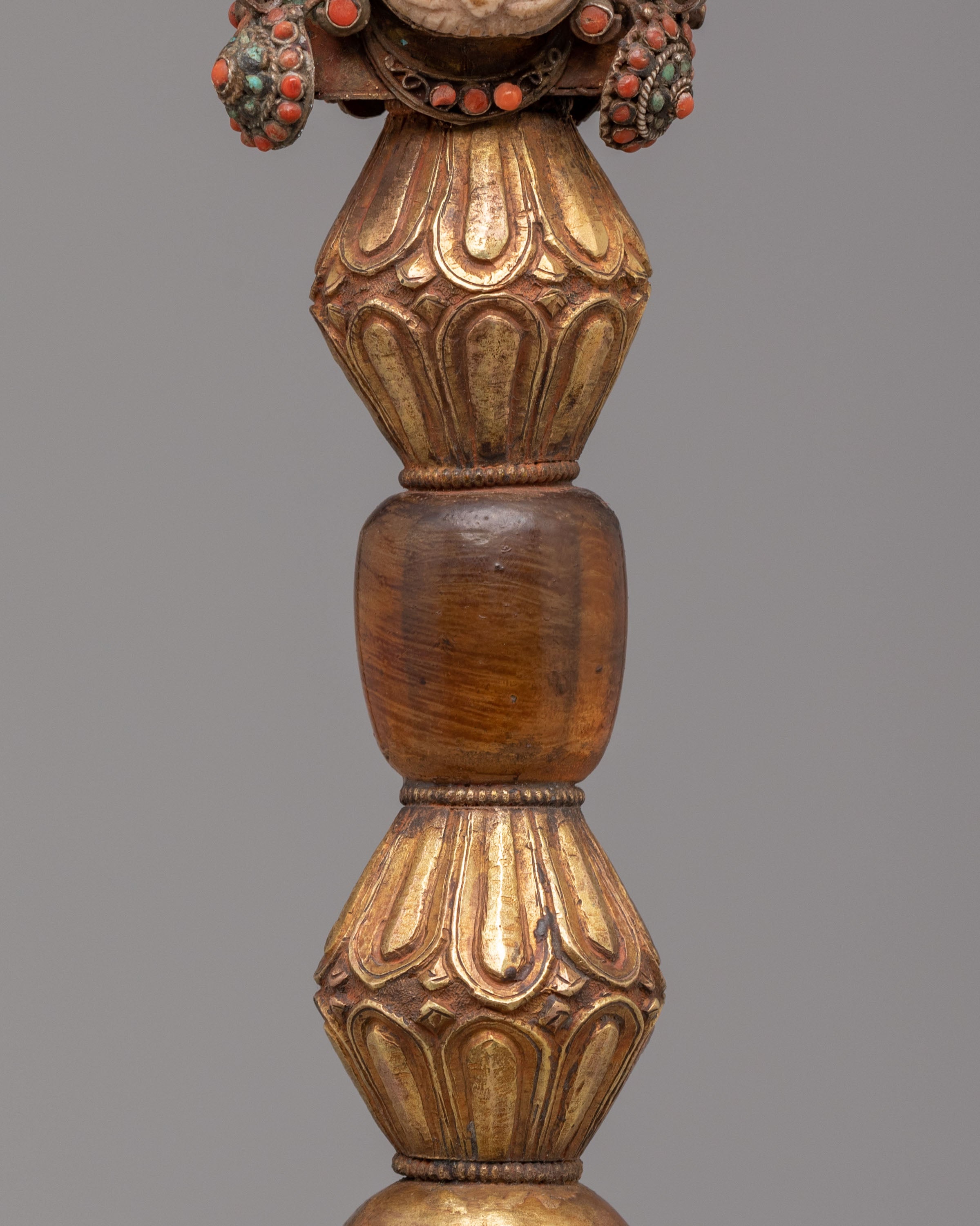 Sacred Buddhist Phurba | Gold-Plated Ritual Dagger