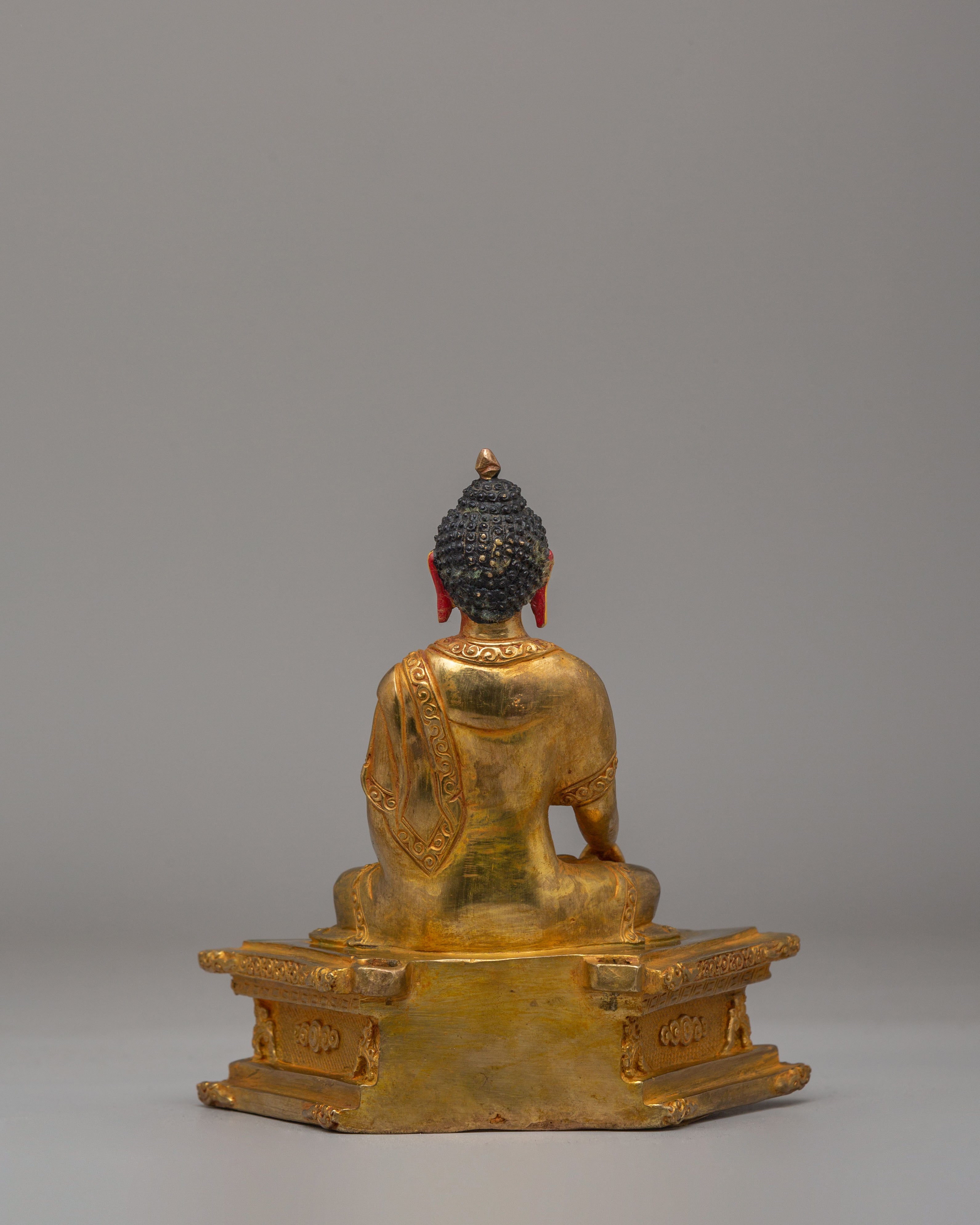 Handcrafted Buddha Shakyamuni Sculpture | Traditional Tibetan Buddhist Art