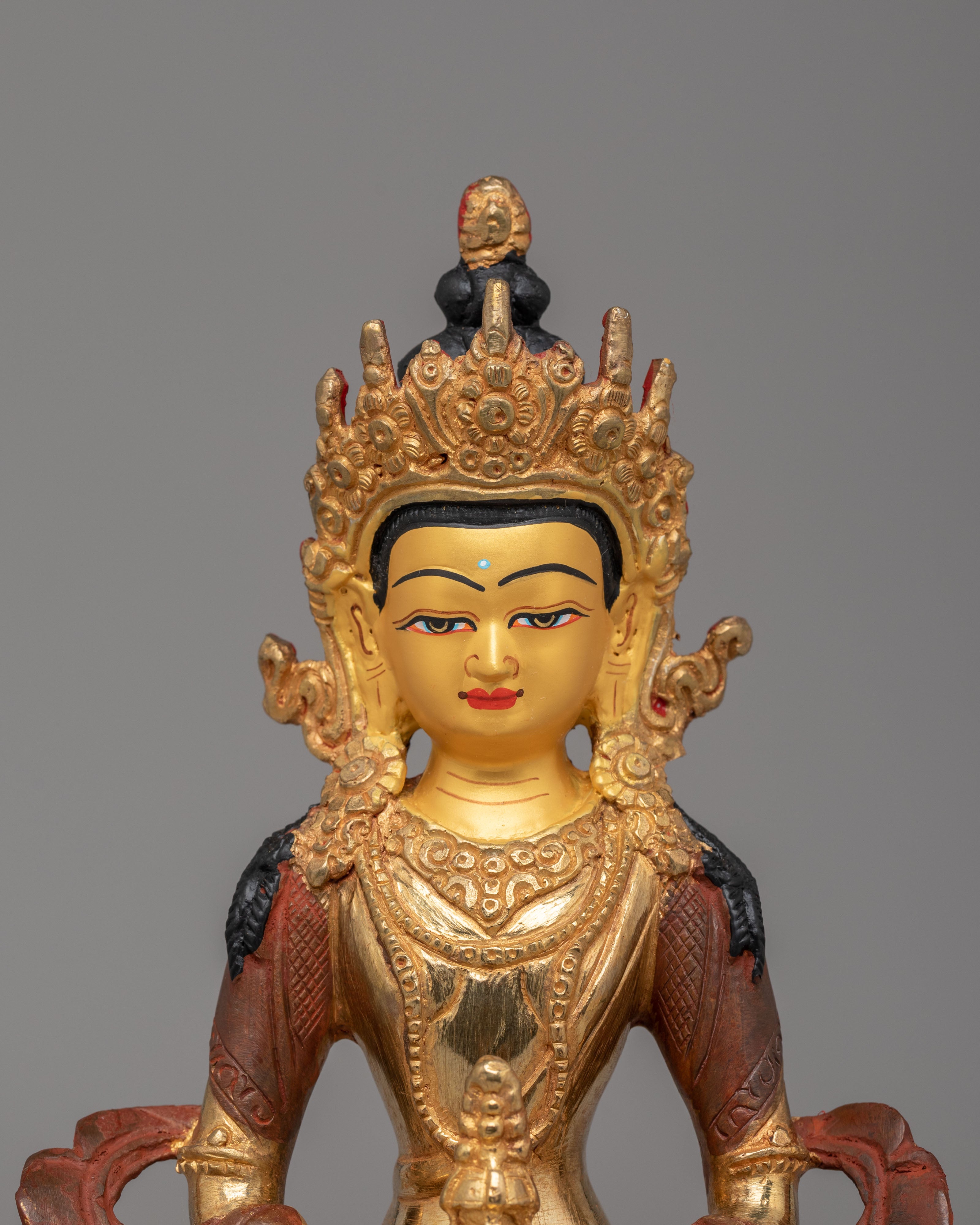 Tibetan Amitayus Buddha Sculpture | A Sacred Symbol of Longevity and Blessings