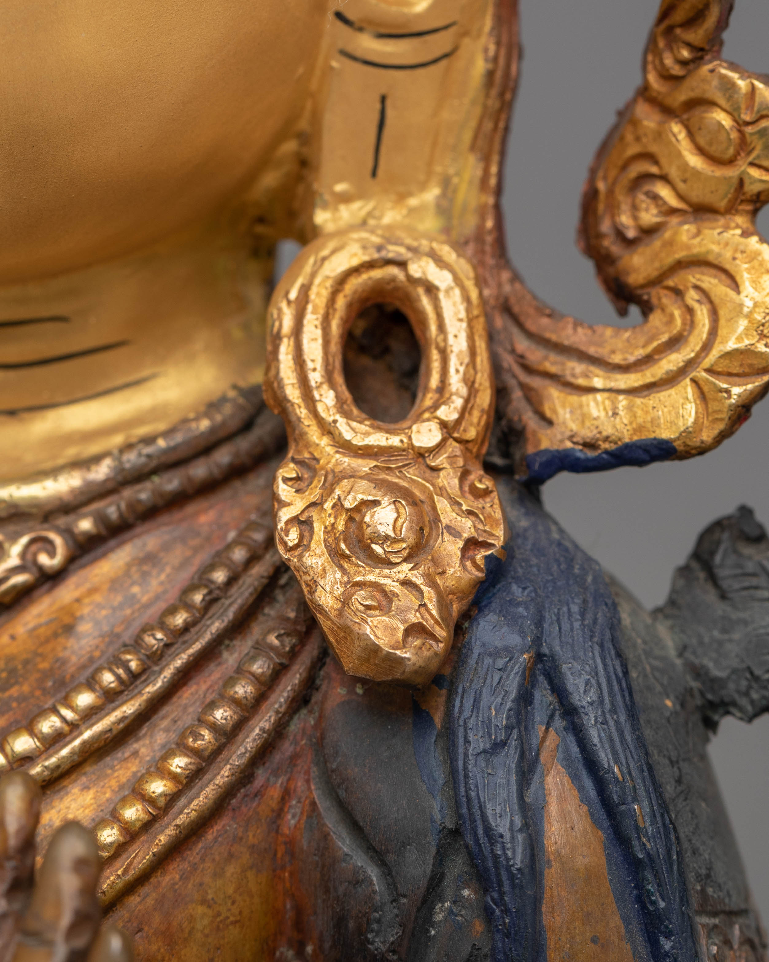 Handcrafted Manjushri Statue of Power and Wisdom | Spiritual Home Decor