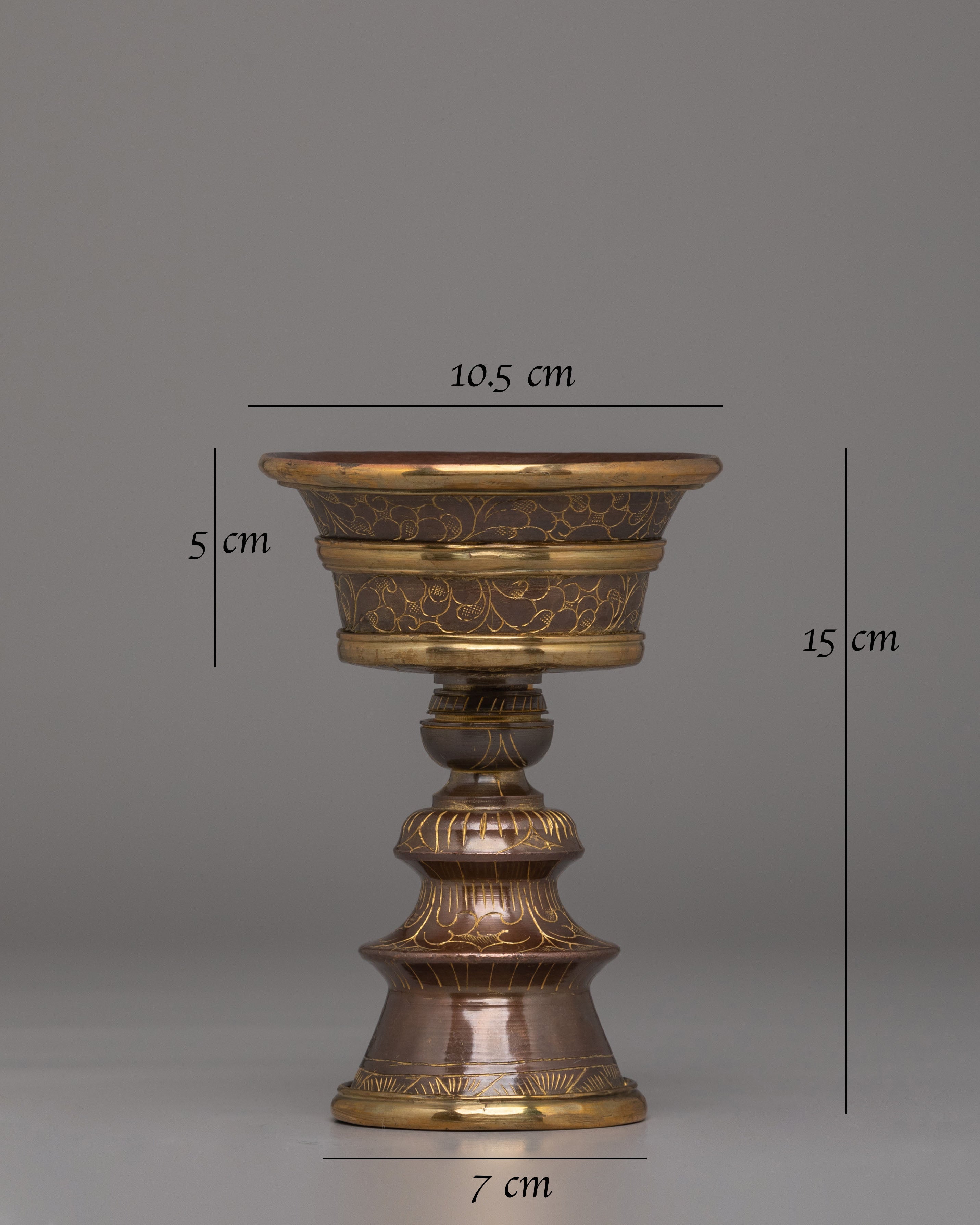 Handcrafted Tibetan Prayer Butter Lamp | Offering Lamps for Spiritual Ceremonies