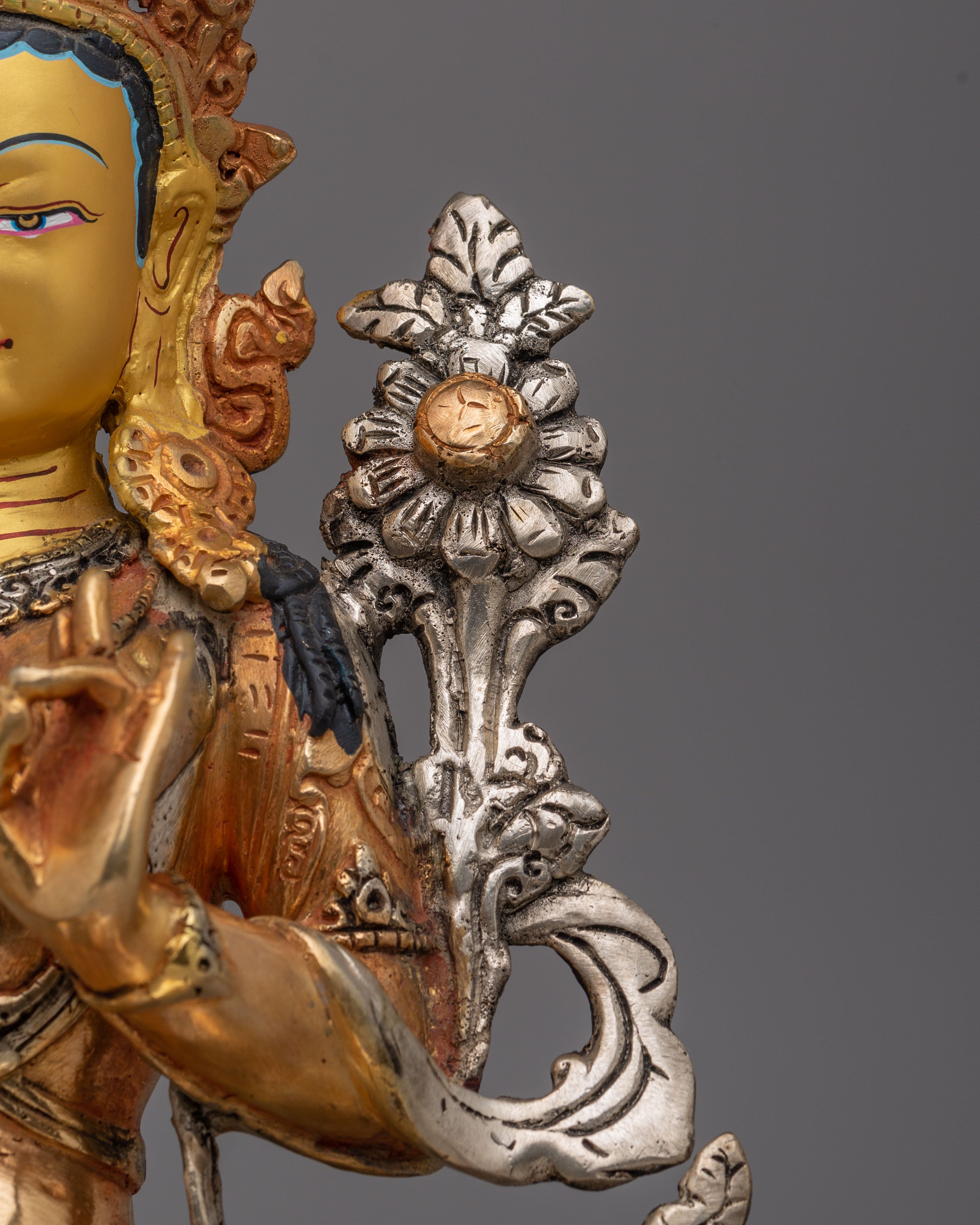 Shyama Tara Statue Of Love And Compassion | Handcrafted Copper Body Statue