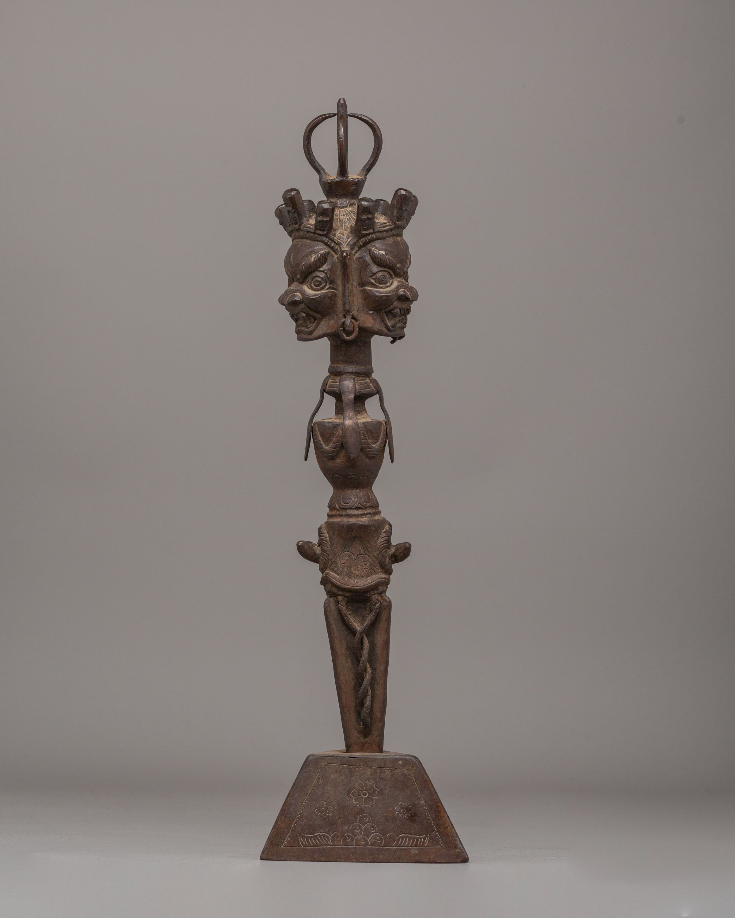 Tibetan Ceremonial Phurba | Sacred Ritual Dagger for Tantric Practices