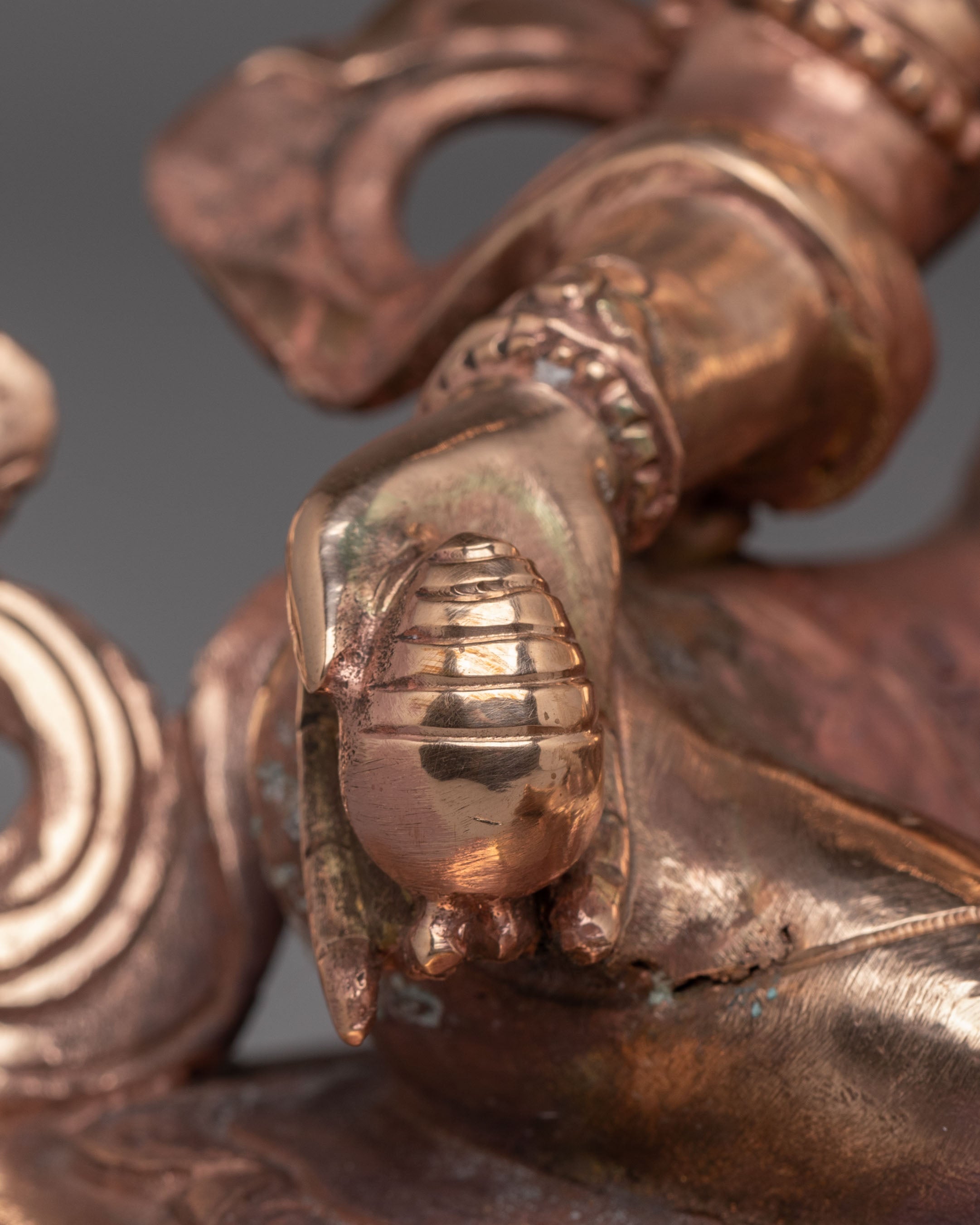 Handcrafted Dzambhala Deity Statue | Tibetan Wealth God Sculpture