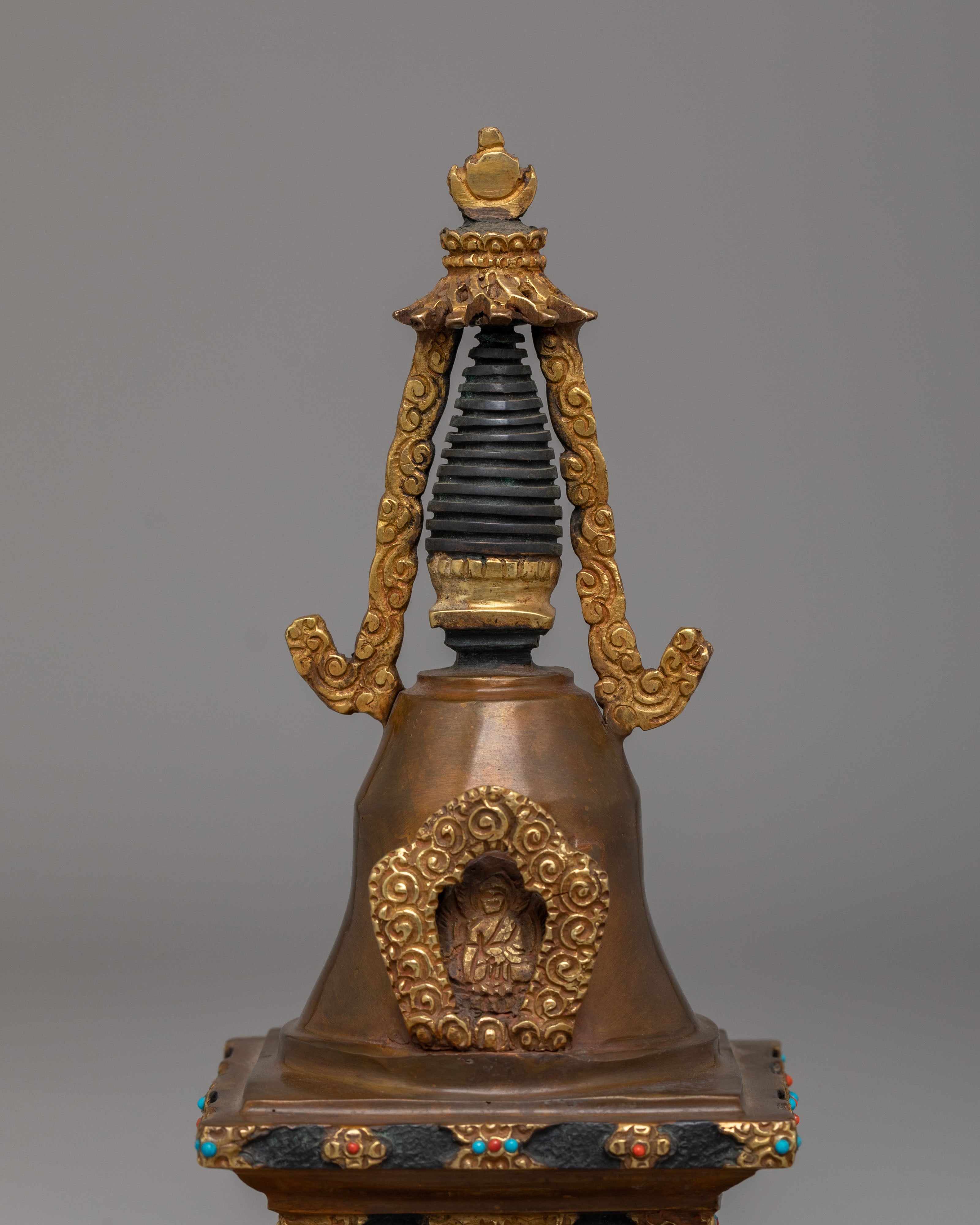 Eight Great Tibetan Stupa Set | Sacred Buddhist Shrine Decor