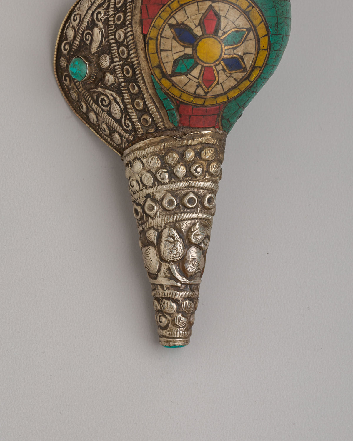 Traditional Buddhist Conch | Buddhist Ritual Trumpet for Puja