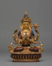 Tibetan Bodhisattva chenrezig Handmade Statue
