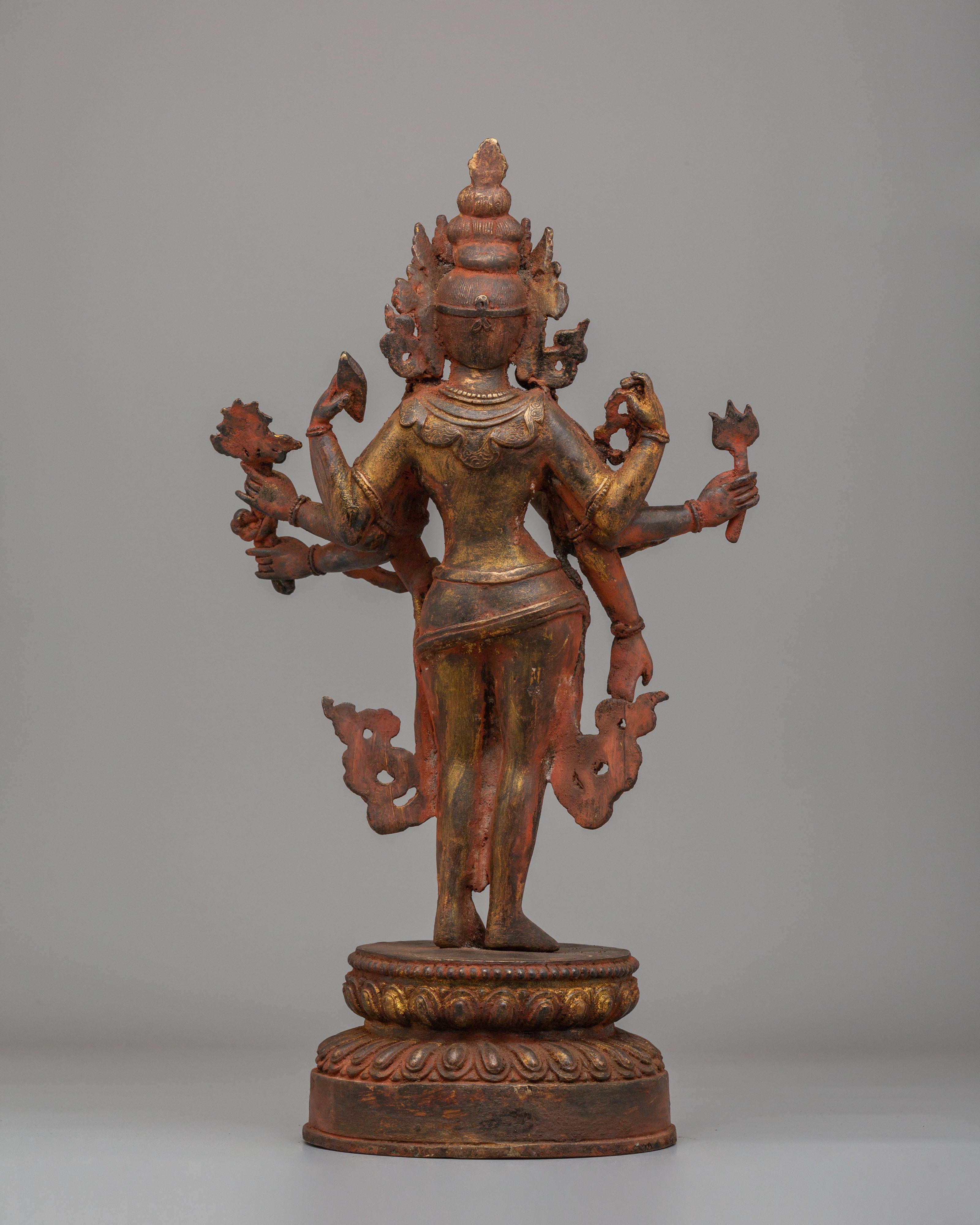 Buddhist Compassion Lokeshwor Statue | Handcrafted Avalokiteshvara Artwork
