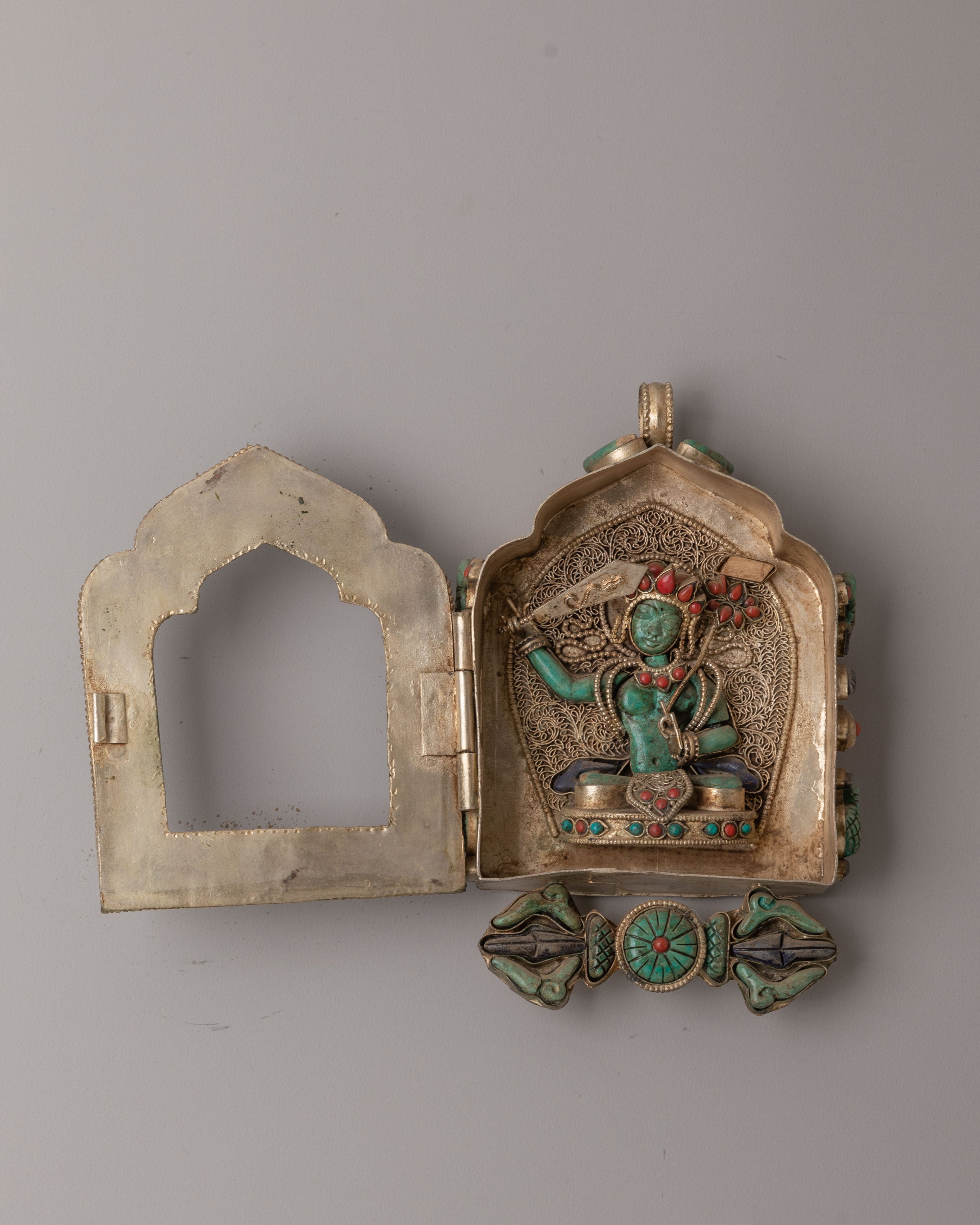 Tibetan Manjushri Ghau Box Locket | Symbol of Wisdom