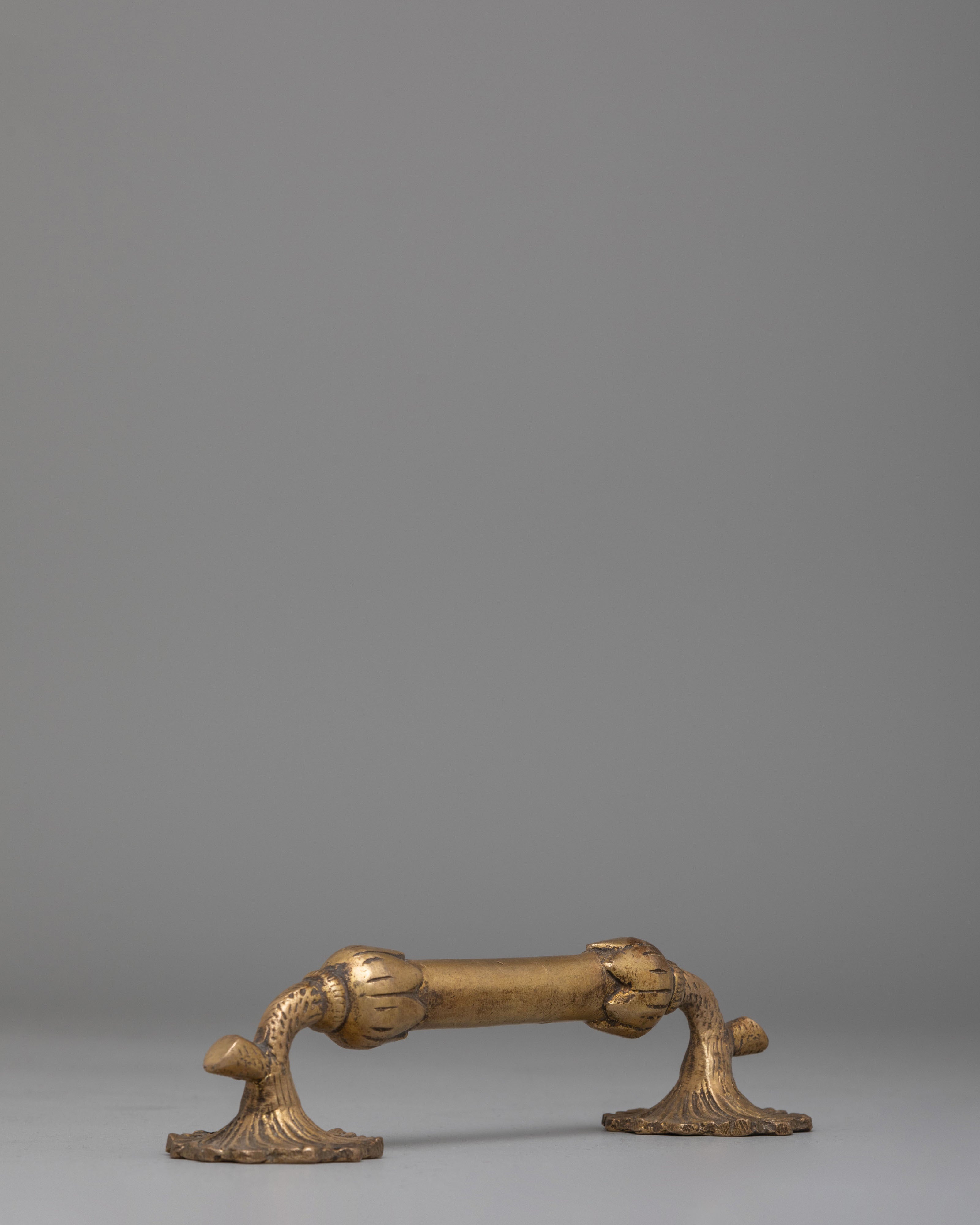 Handcrafted Brass Door Handle Set | Traditional Decorative Door Pulls