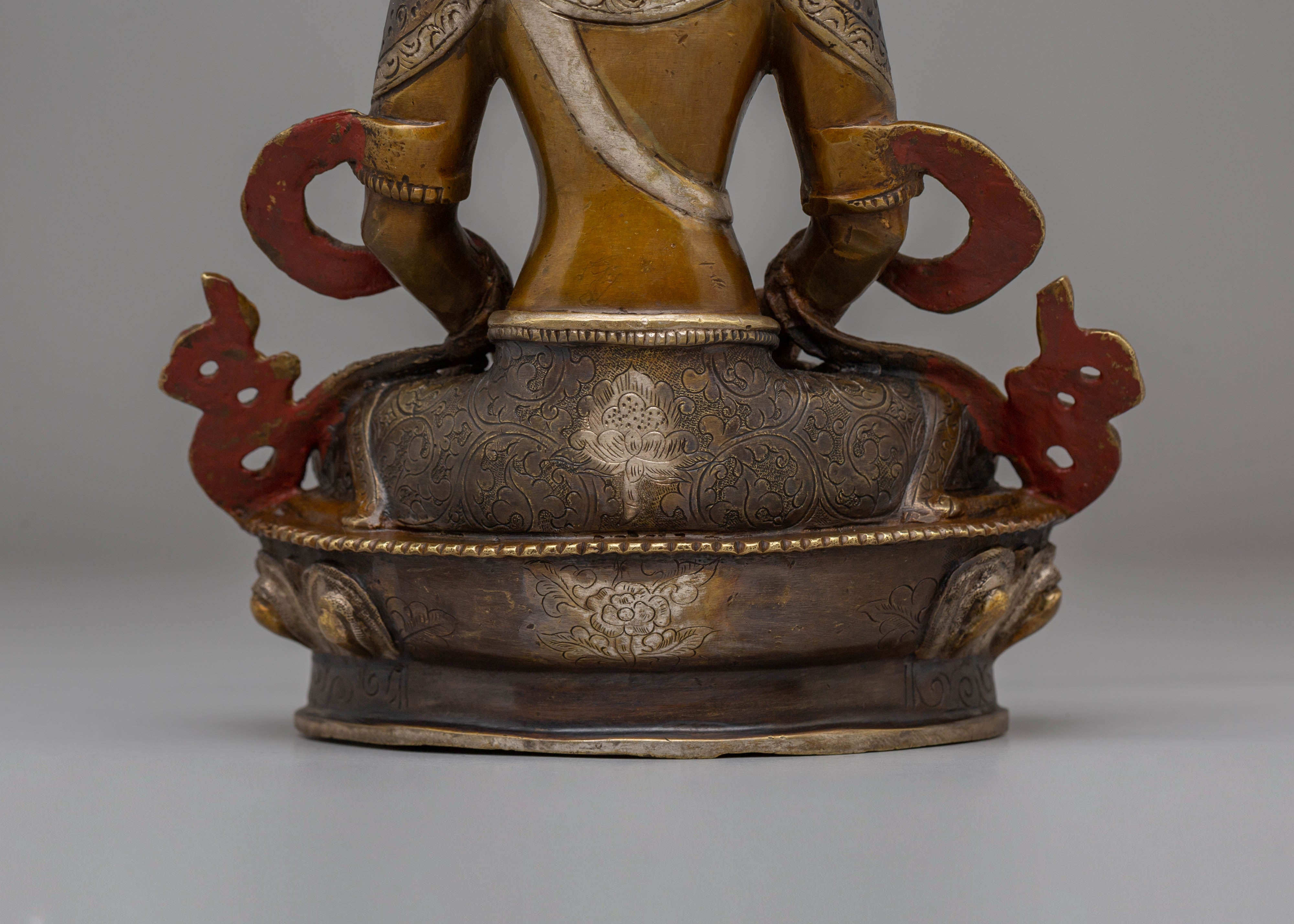 Handcrafted Amitayus Statue | The Buddha of Infinite Life
