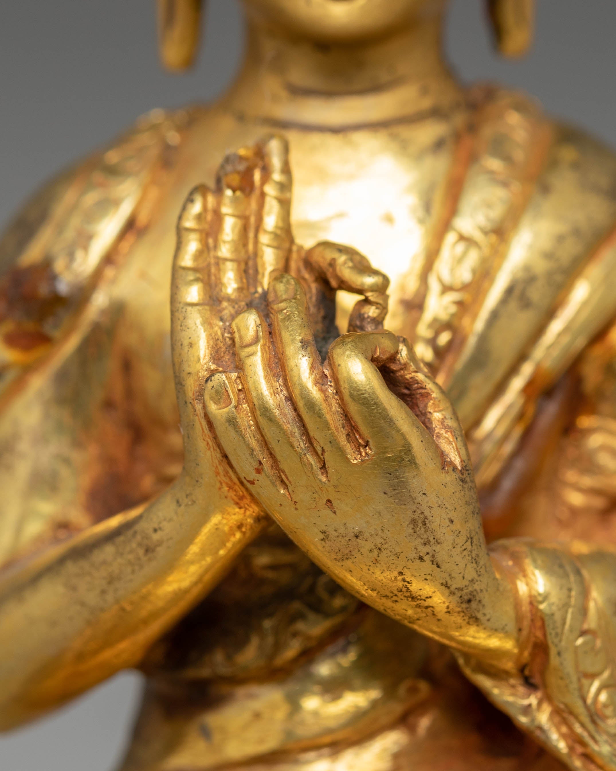 Handmade Vairocana Buddha Handcrafted Statue | Tibetan Enlightenment Art