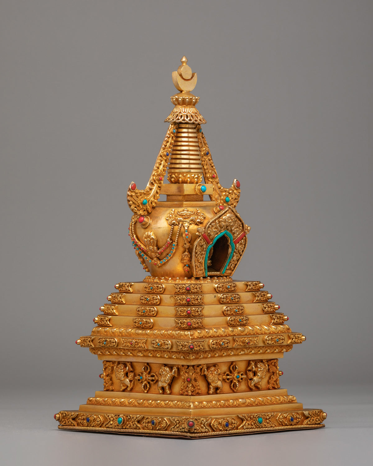 Enlightenment Stupa for Buddhist Altar | Handcrafted Spiritual Decor