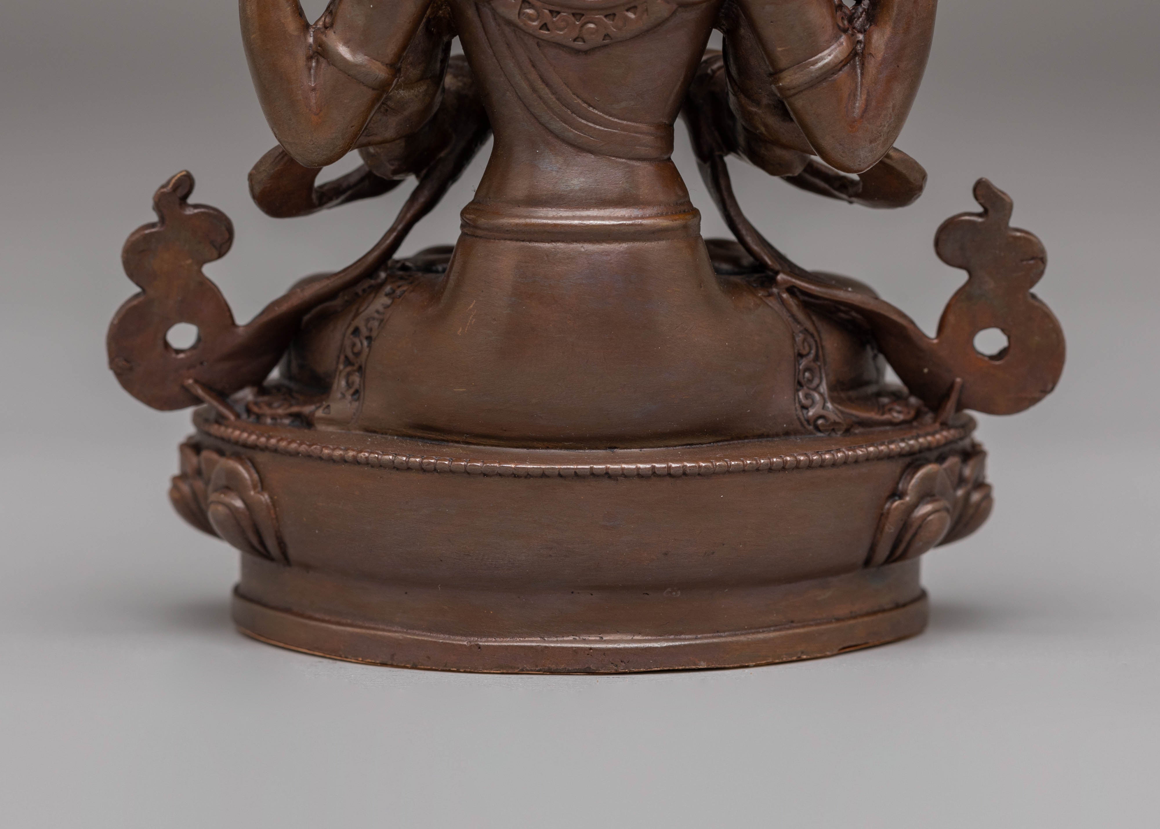 Chenrezig Statue for Meditation | Tibetan Bodhisattva of Compassion