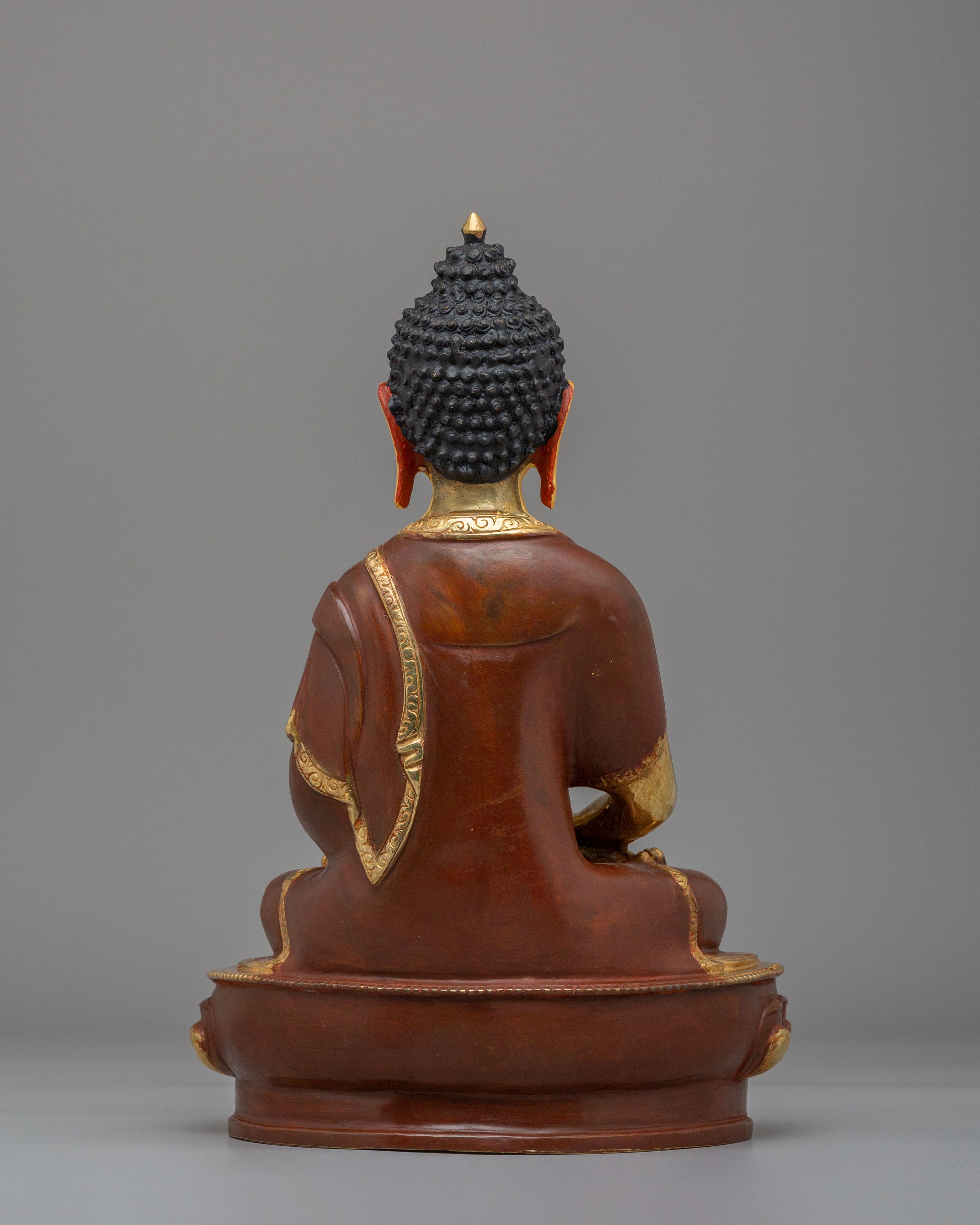 Infinite Light Amitabha Buddha Statue | Gold Plated Meditation Altar Decor