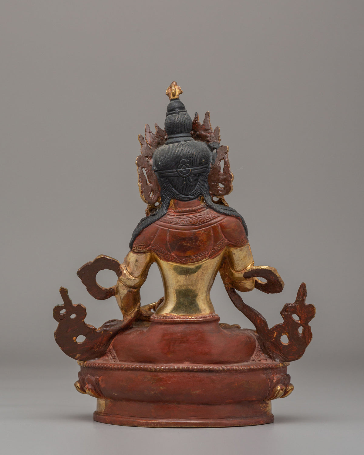 Divine Vajrasattva Statue | 24K Gold Plated Copper Vajrasattva