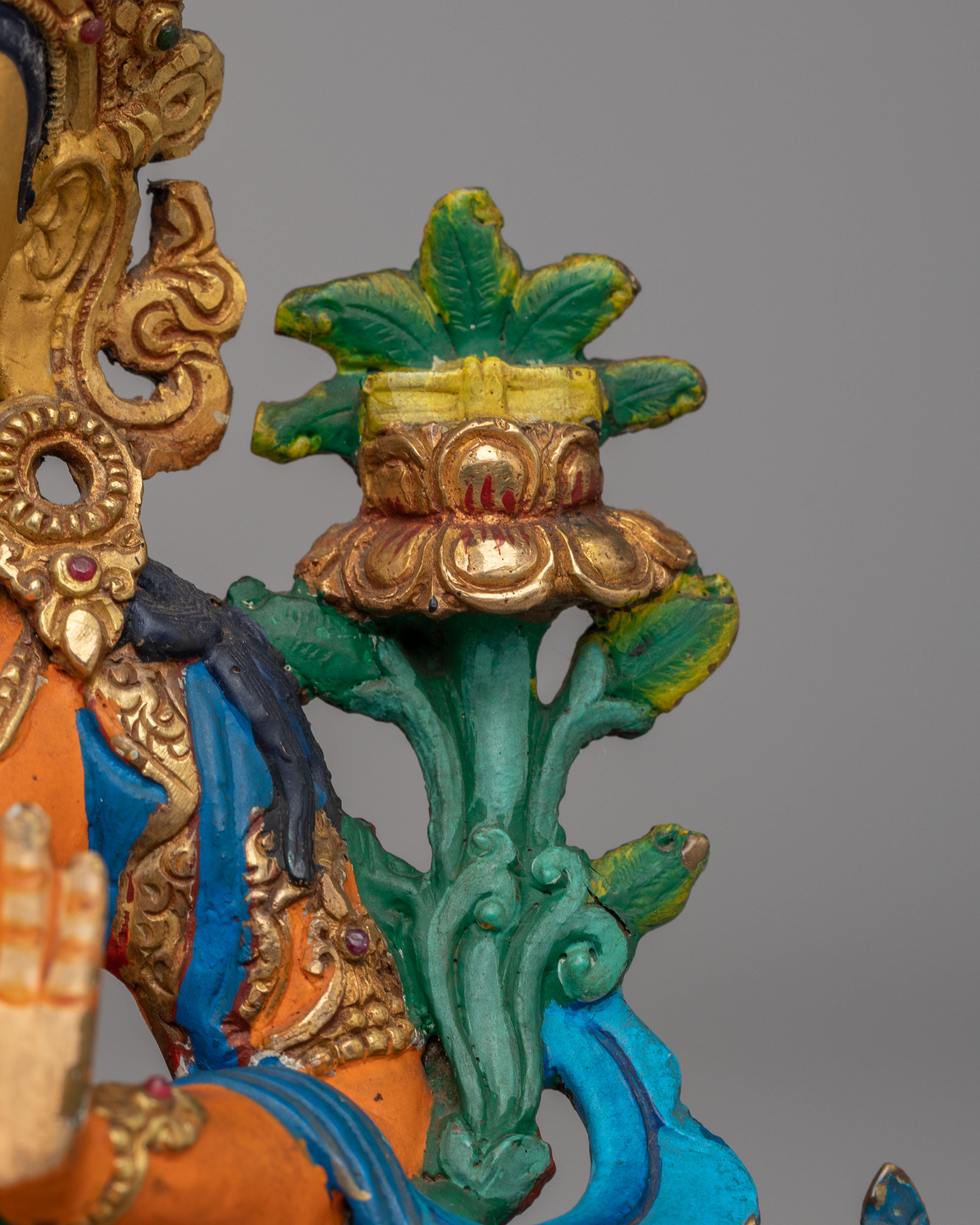 Spiritual Manjushri Divine Statue | Handcrafted Copper Manjushri Statue