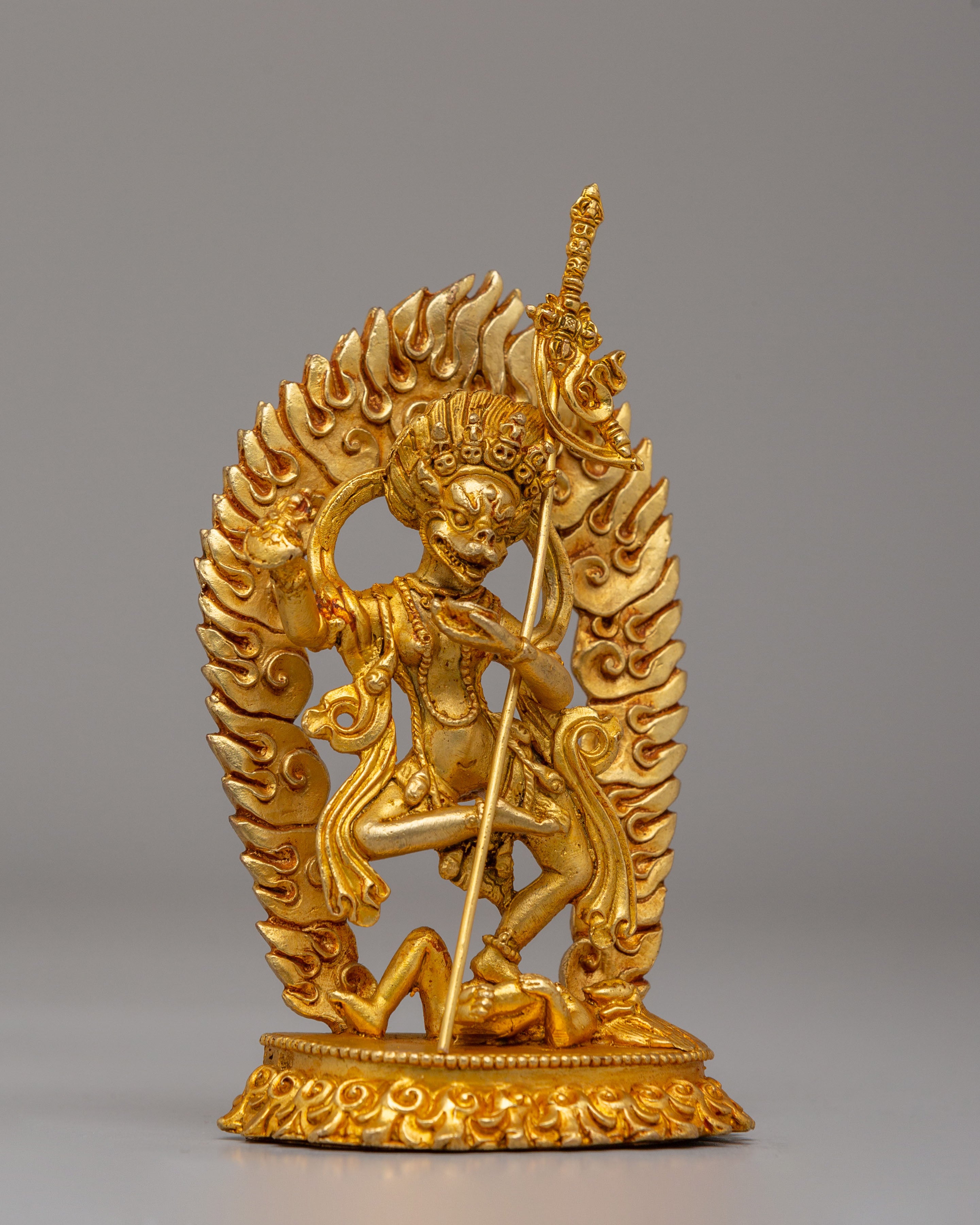 Handmade Yogini Simhamukha Statue | Symbol of Spiritual Protection