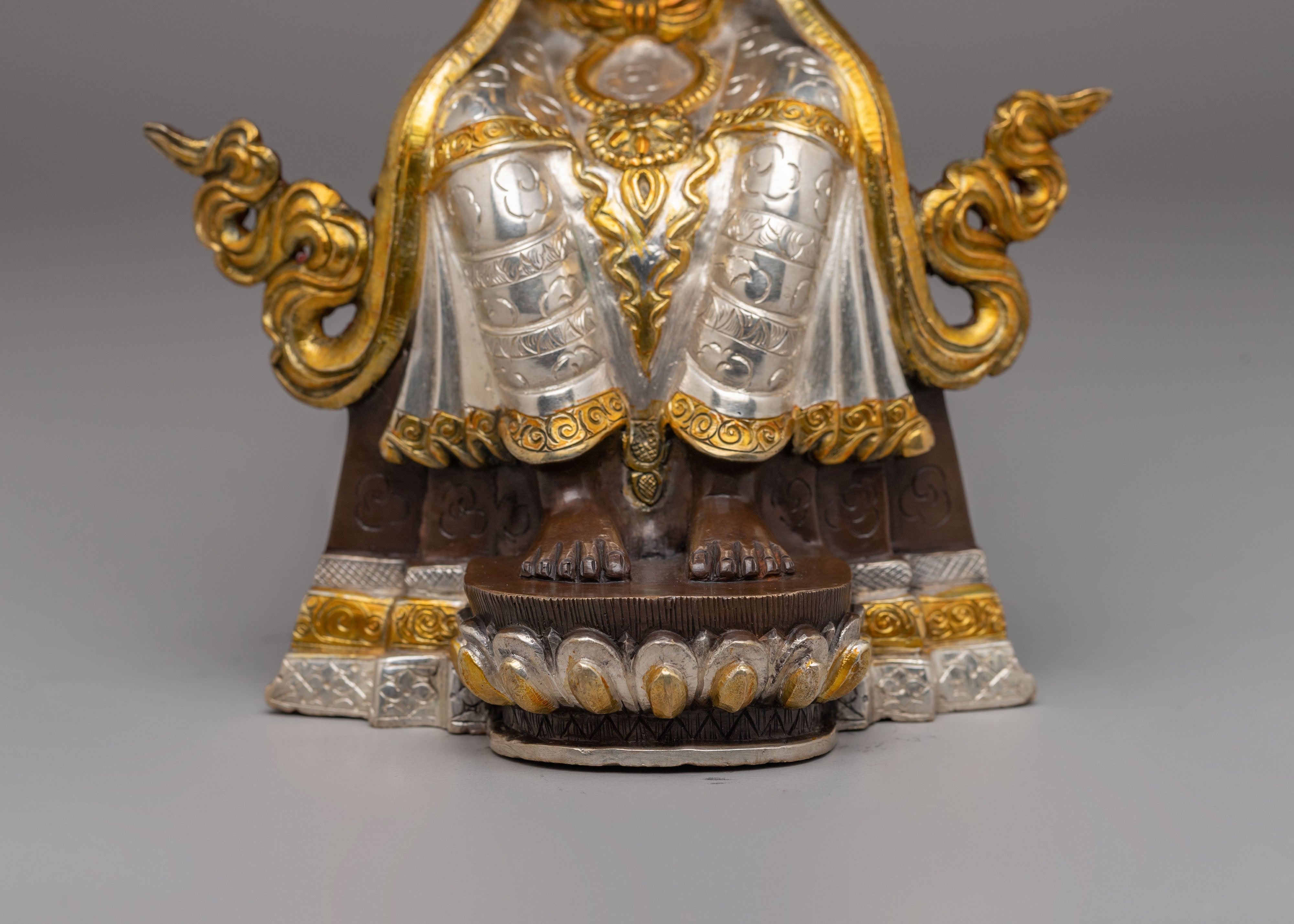 Sacred Maitreya Buddha Statue | 24K Gold Plated Buddhist Art