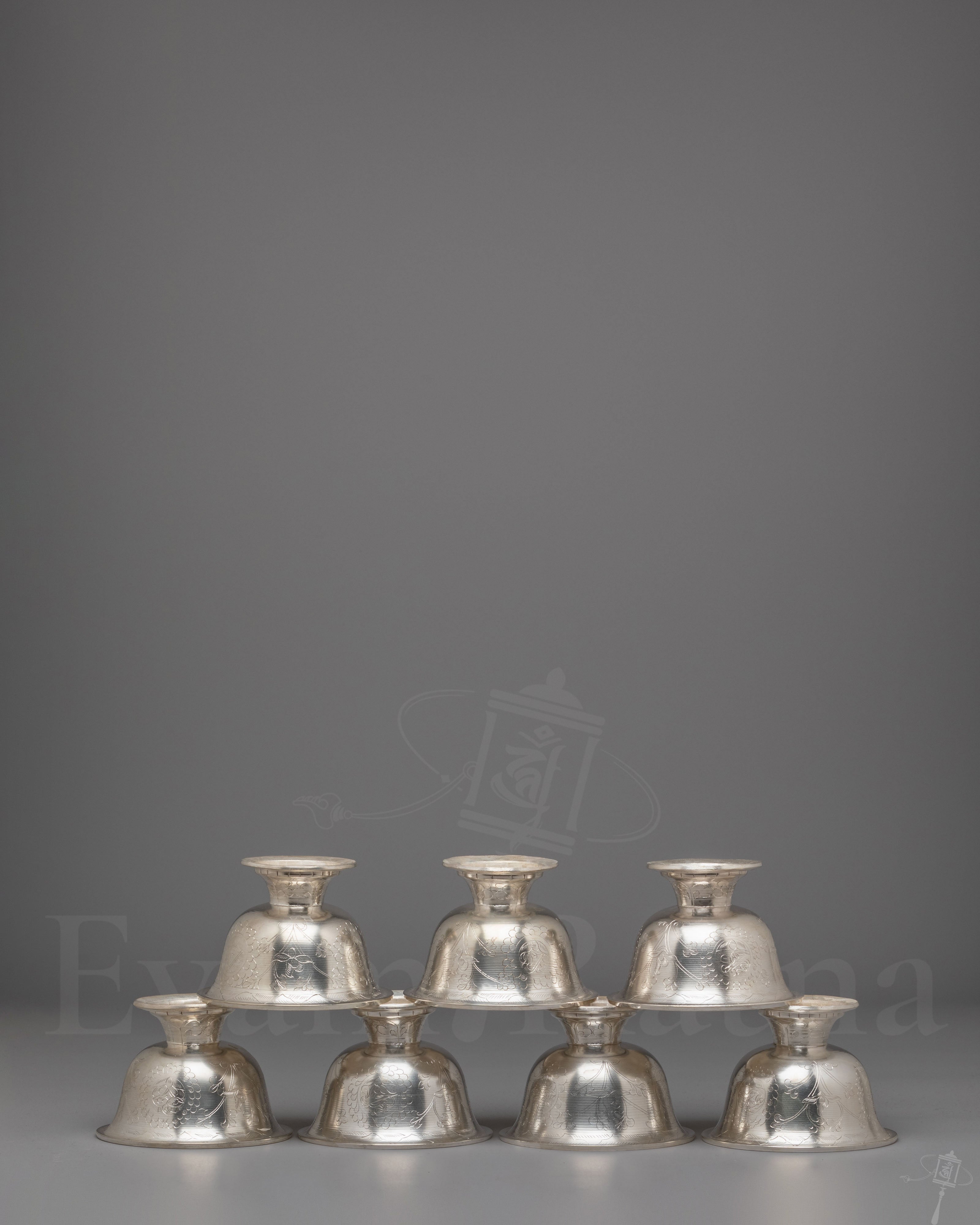 Himalayan Buddhist Offering Bowl Set