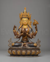 Handcrafted Buddhist Chenrezig Statue