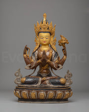 Handcrafted Buddhist Chenrezig Statue