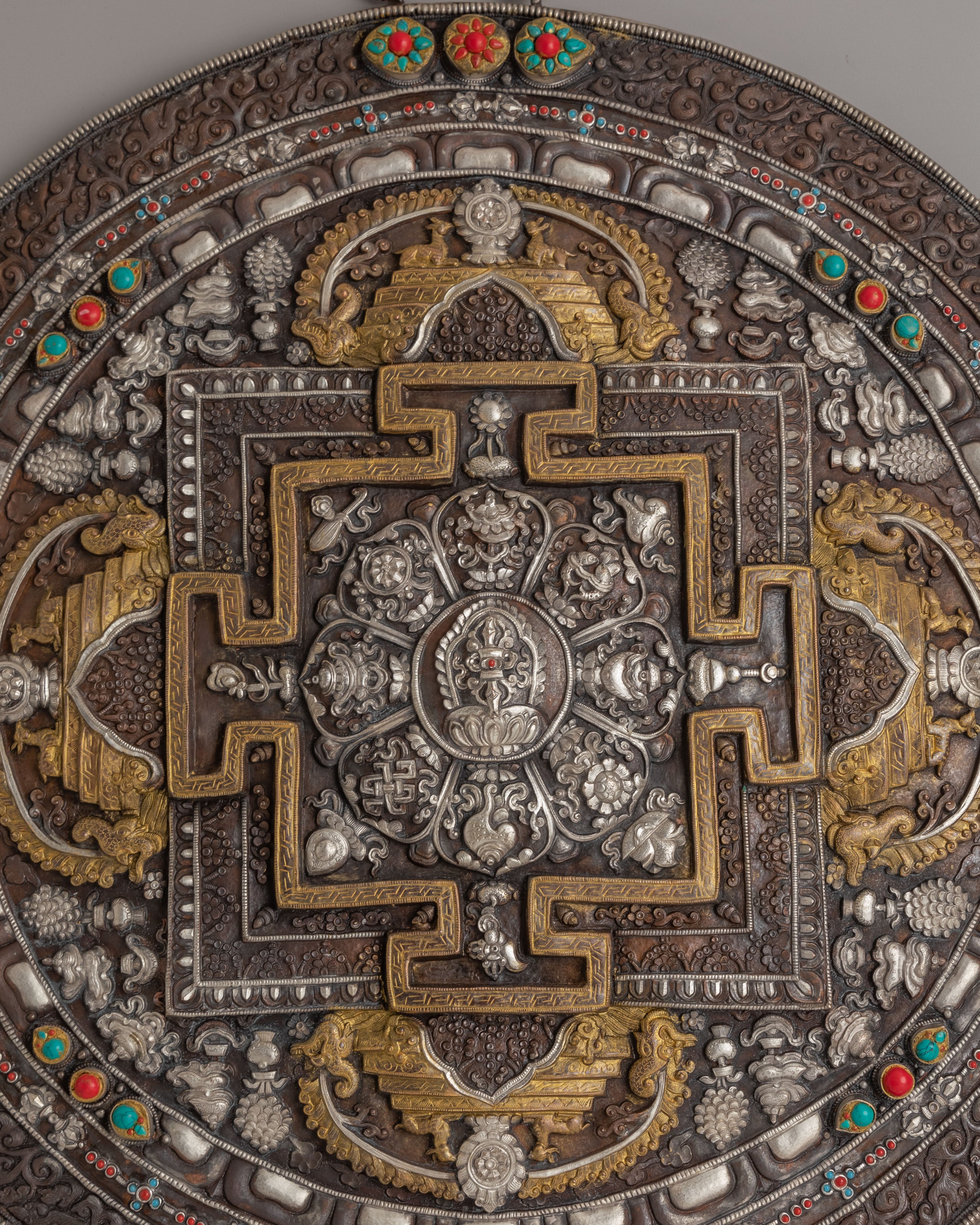 Tibetan Sacred Wall Hanging | Spiritual Home Decor for Meditation and Ritual Practices