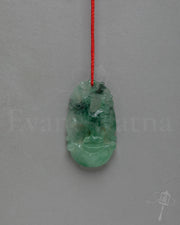 Sacred Tibetan Jade Locket Amulet | Hand Carved Jade Spiritual Pendant