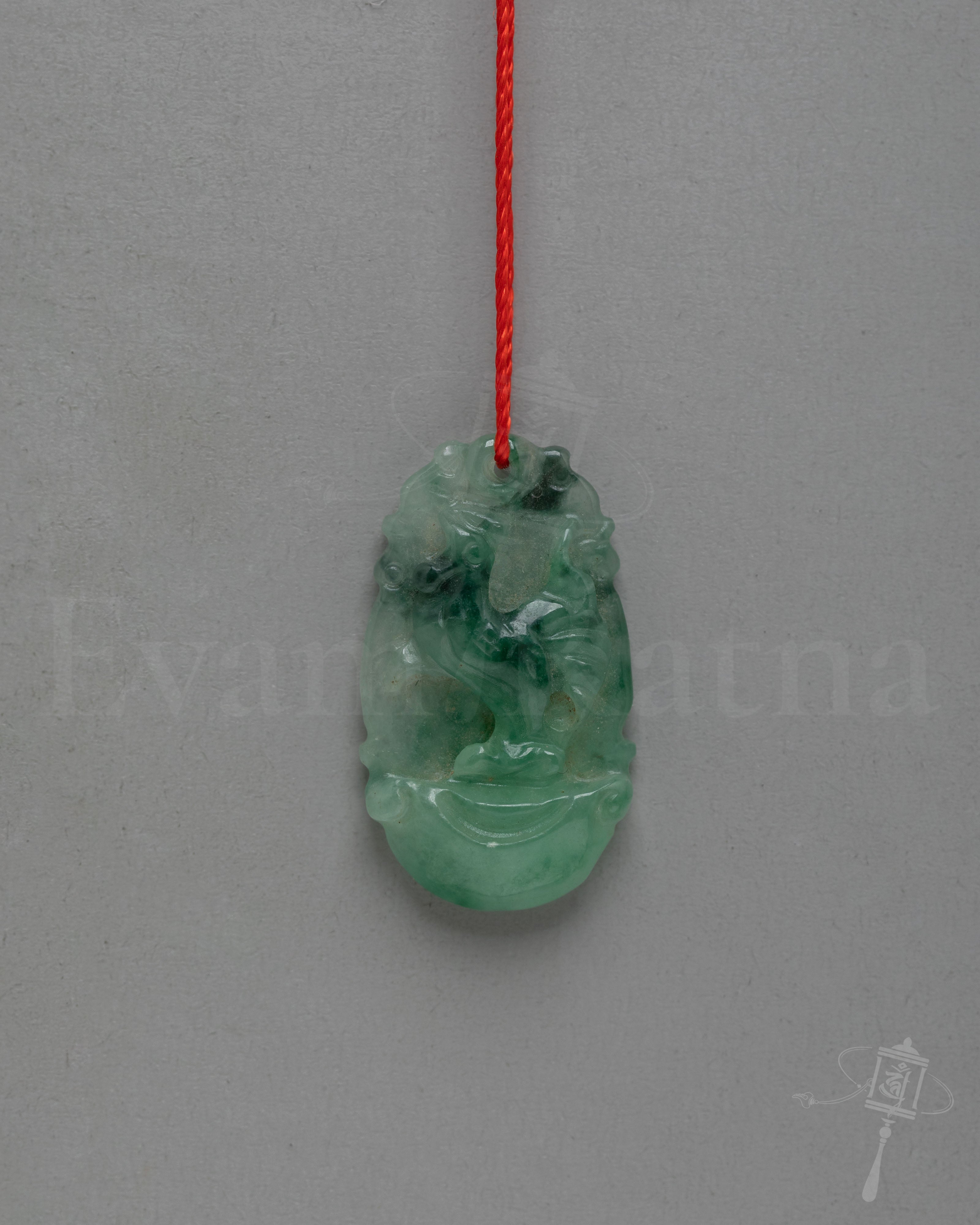 Sacred Tibetan Jade Locket Amulet | Hand Carved Jade Spiritual Pendant