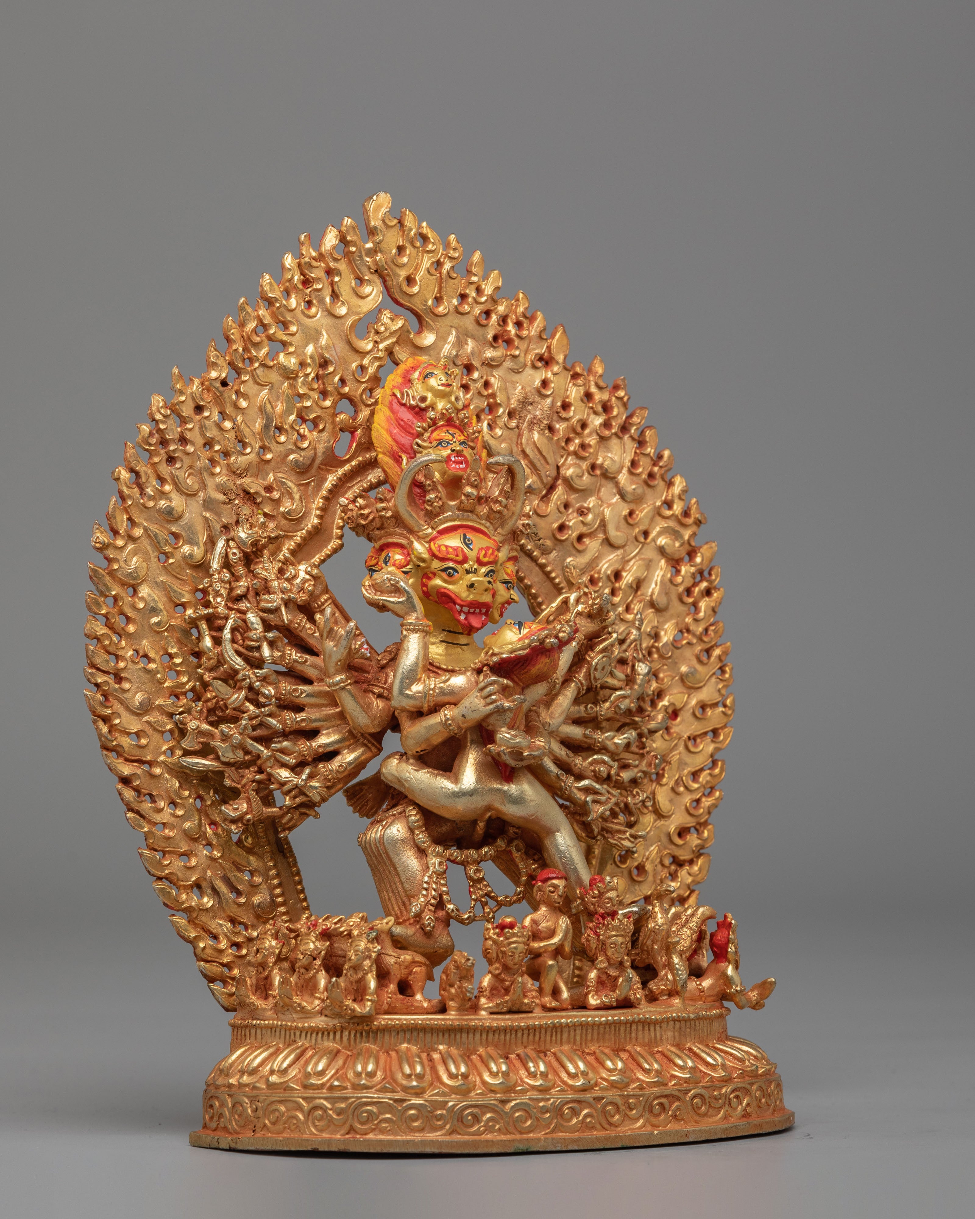 Yamantaka With Consort Statue | Traditional Artwork