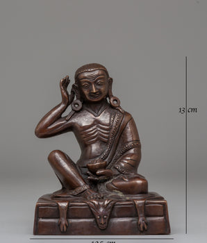 Handmade Jetsun Milarepa Tibetan Yogi Statue