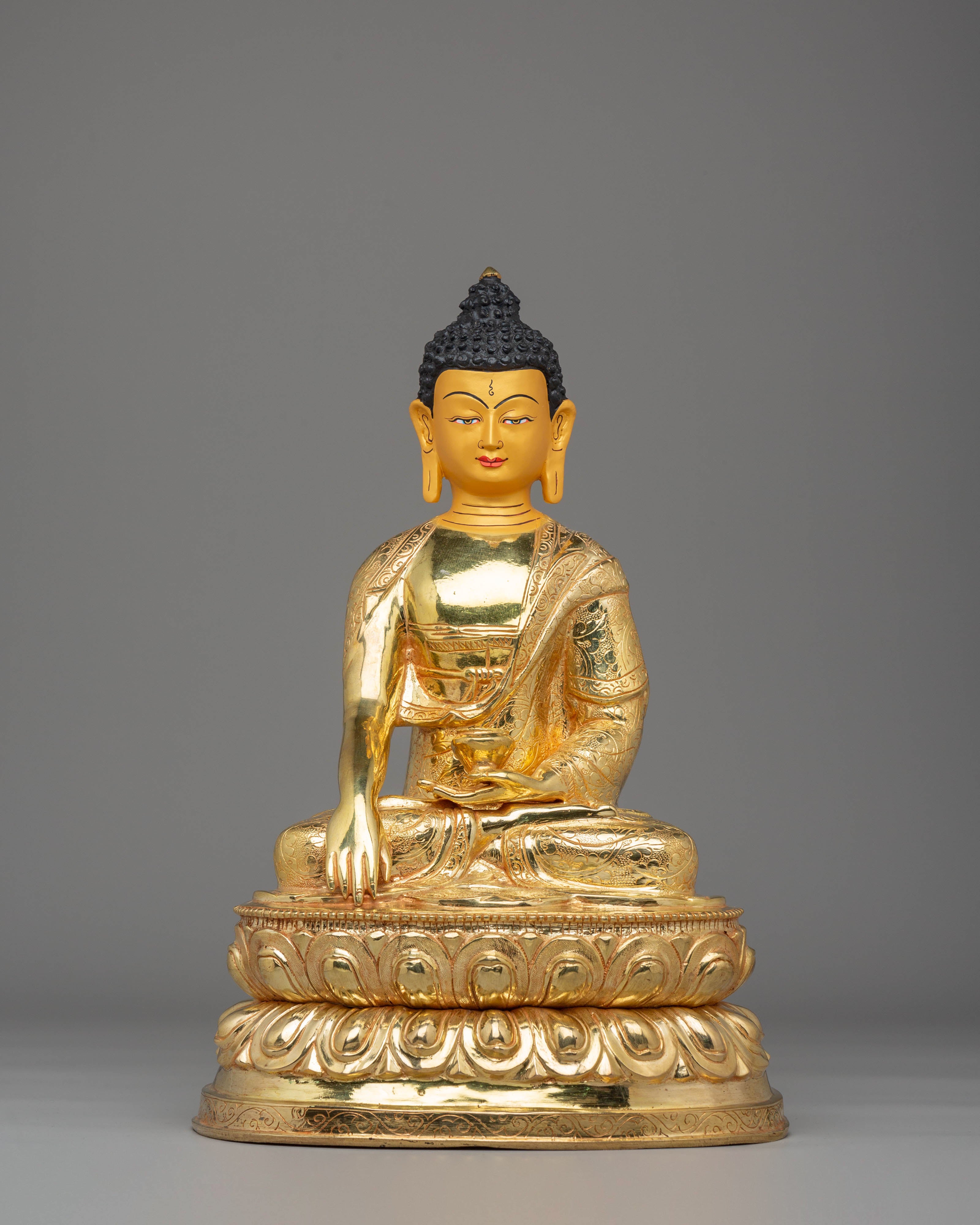 Handmade Golden Shakyamuni Buddha Statue