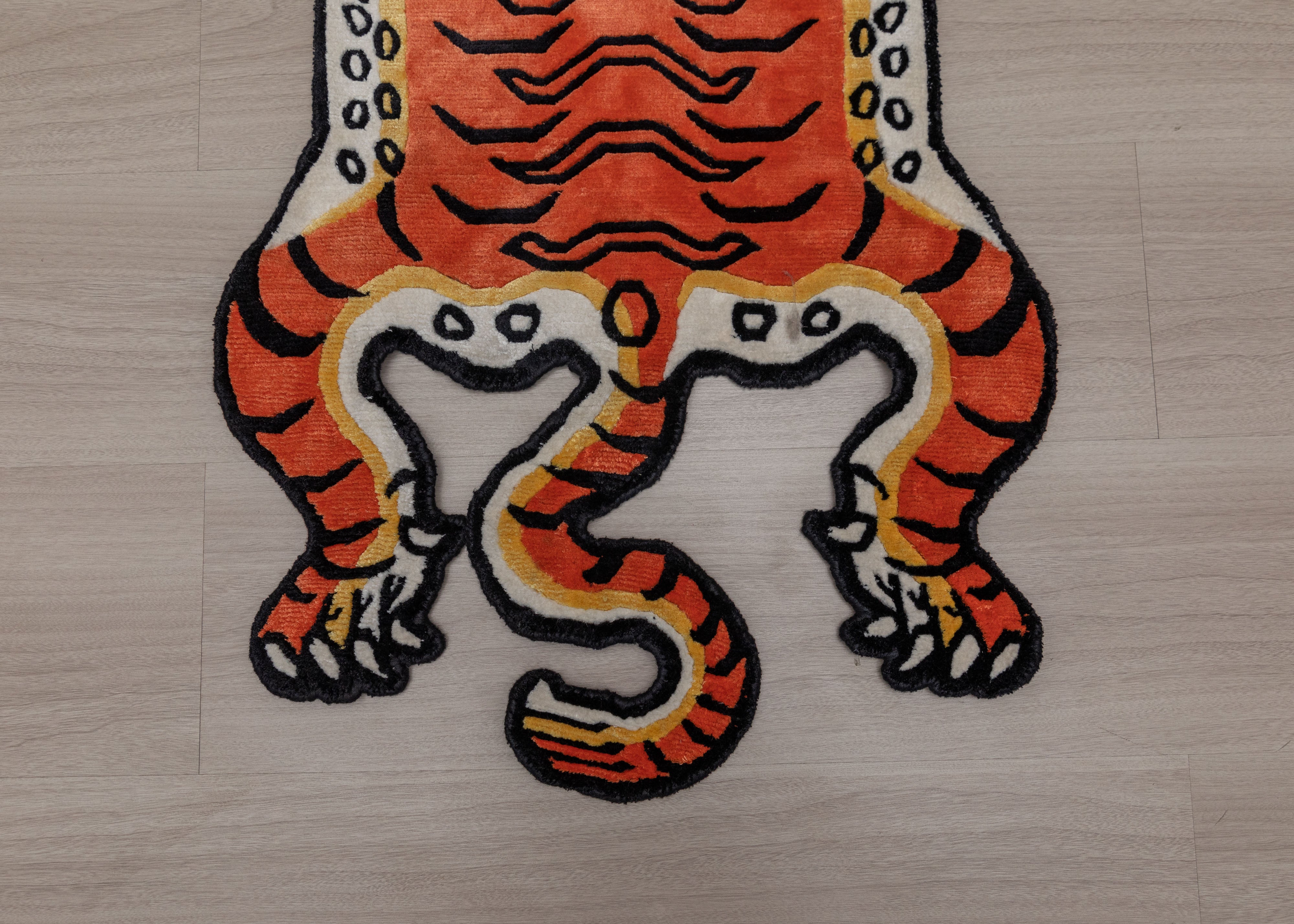 Handmade Tibetan Rug | Tibetan Wool Meditation Carpet