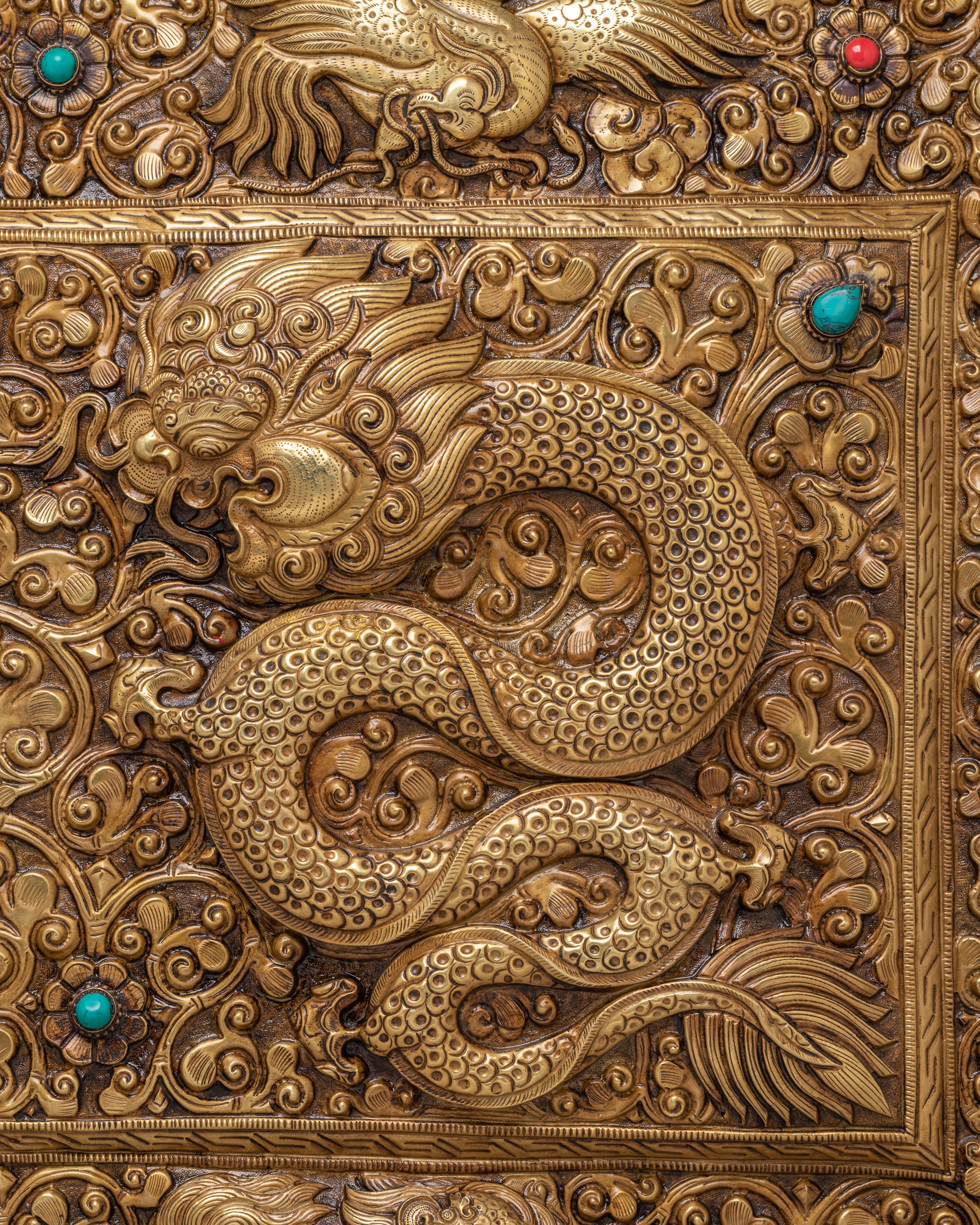 Handmade Wall Hanging with Biswo Vajra | Symbol of Protection and Spiritual Strength