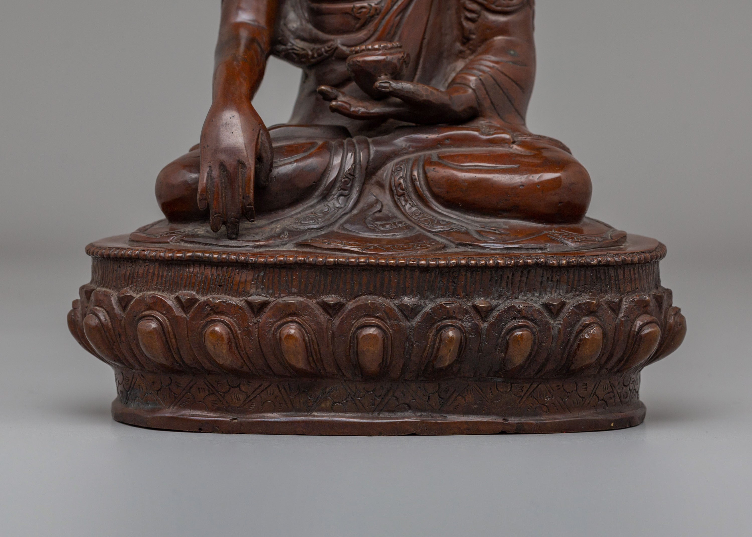 Traditional Crowned Buddha Statue | Tibetan Copper Buddha Statue