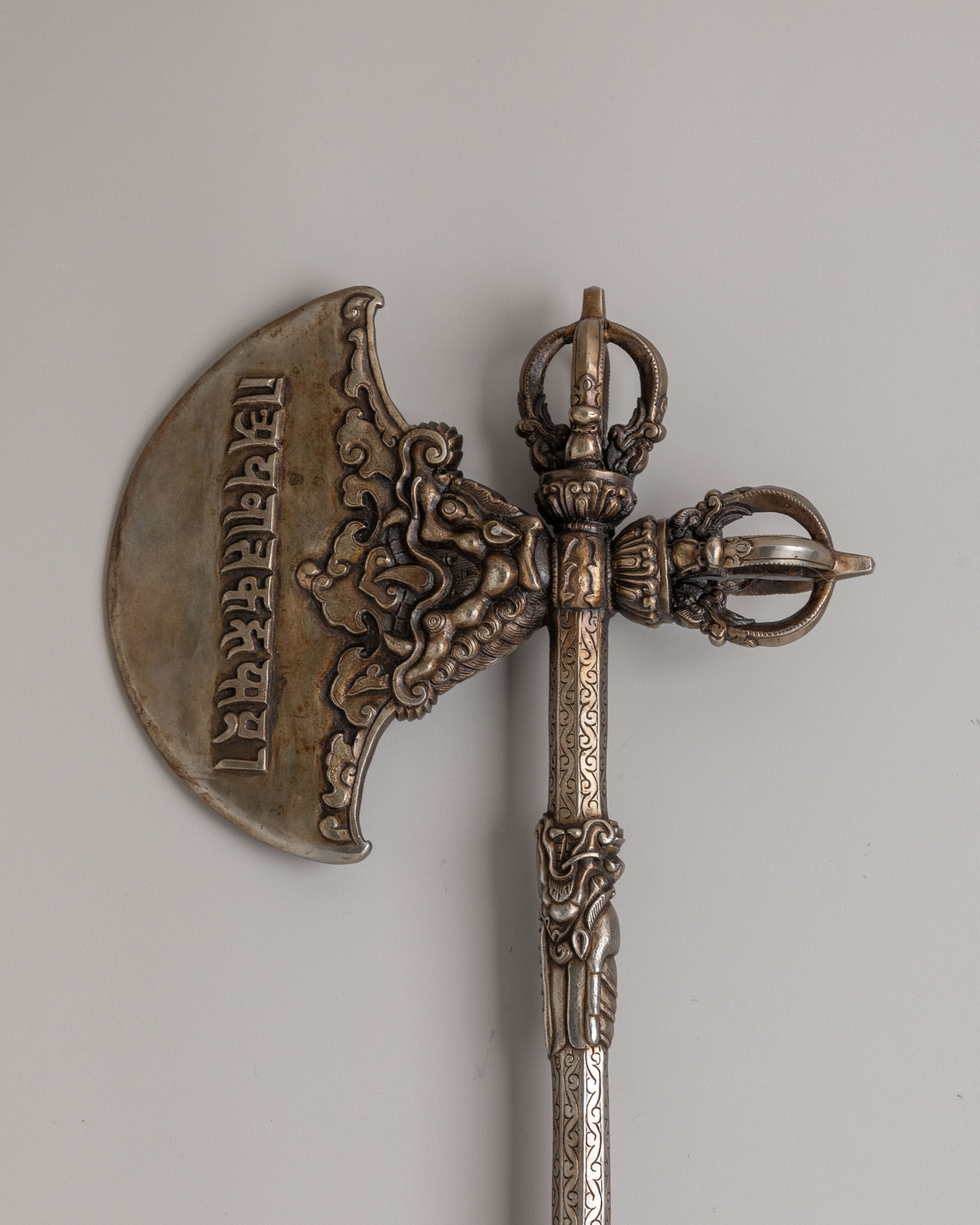Ritual Kartika Axe | Sacred Buddhist Tool for Ceremonies