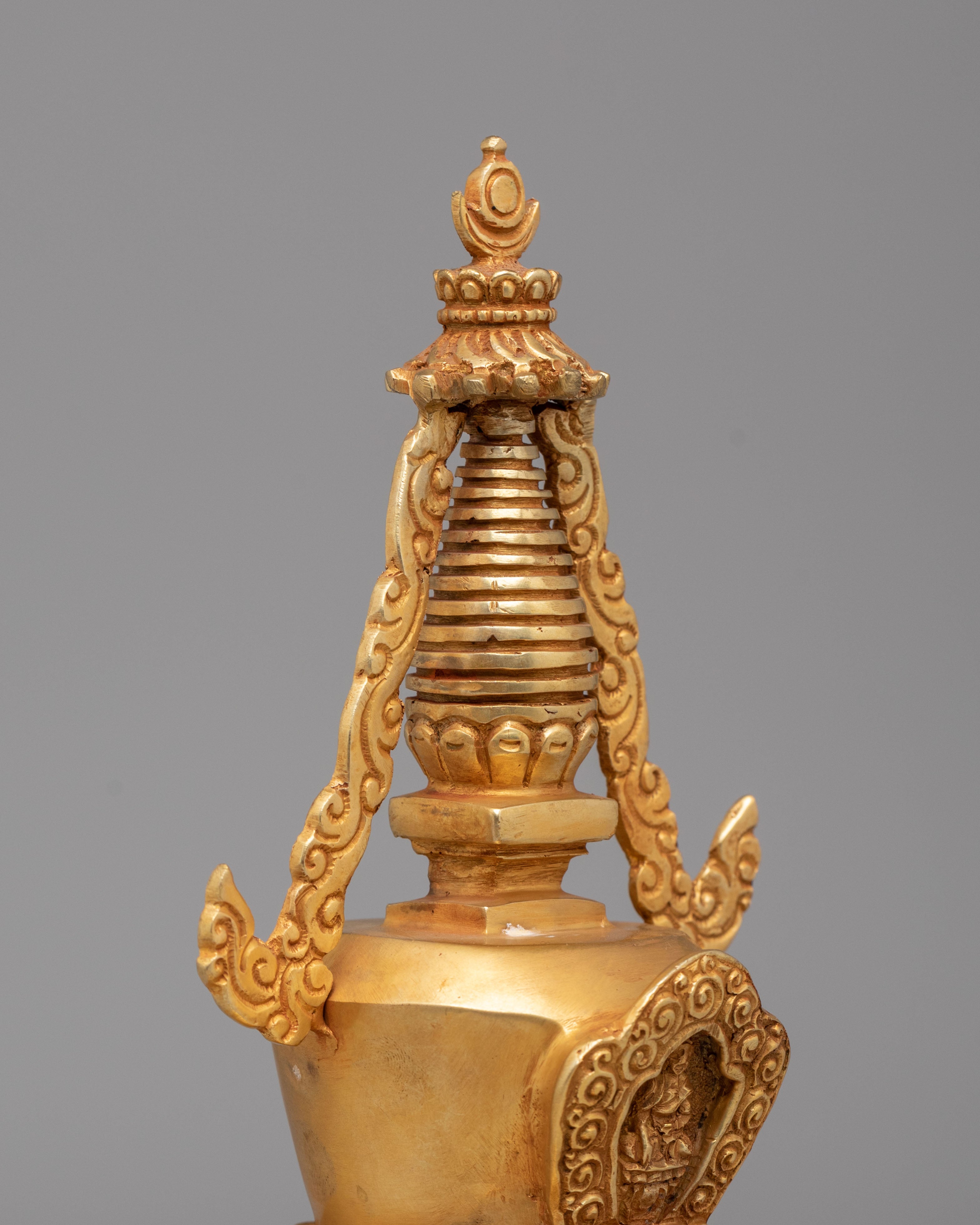 Traditional Handmade Stupa for Rituals | Symbol of Shakyamuni Buddha’s Enlightenment