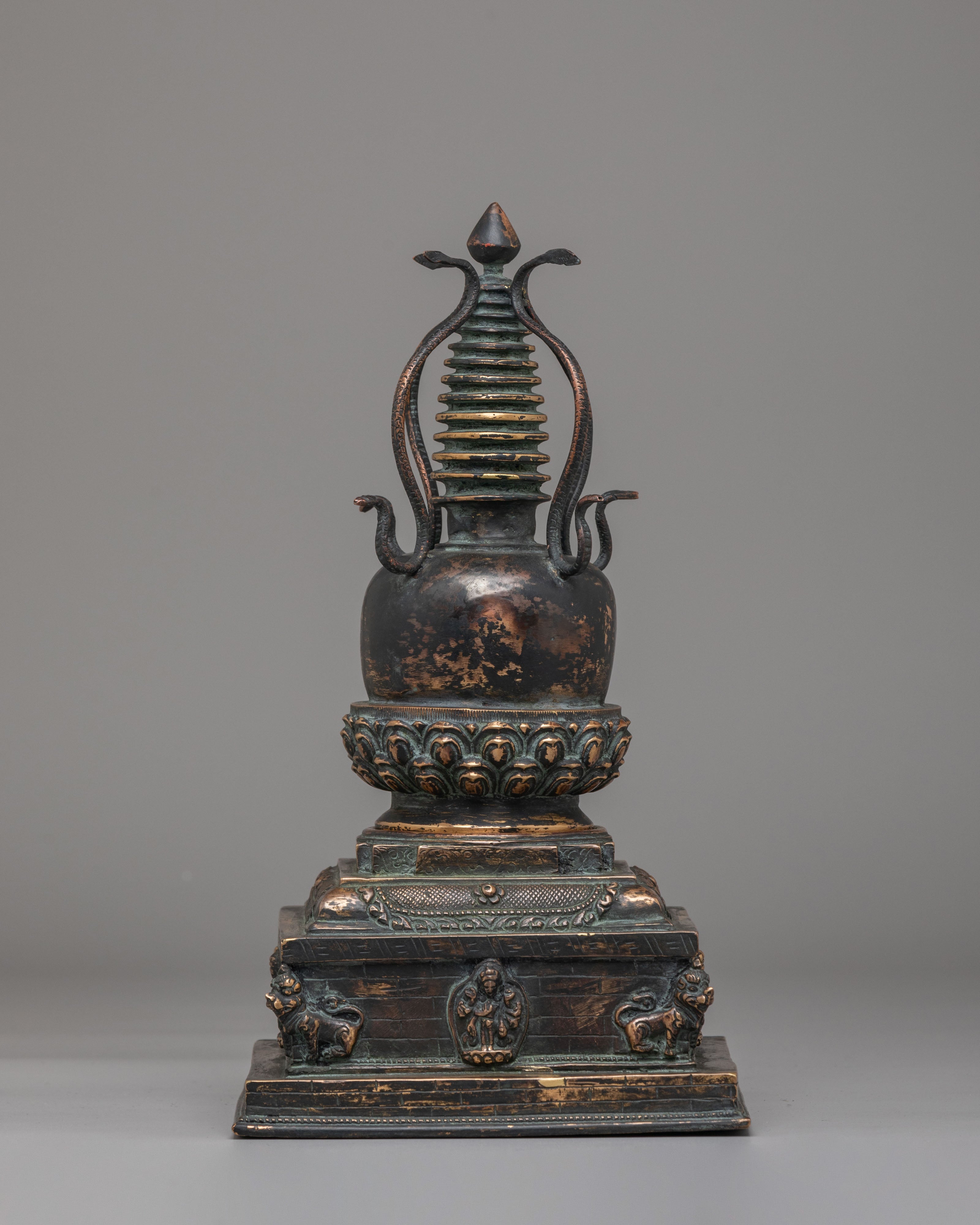 Dharmadhatu Buddhist Stupa Set | Sacred Offering Stupas