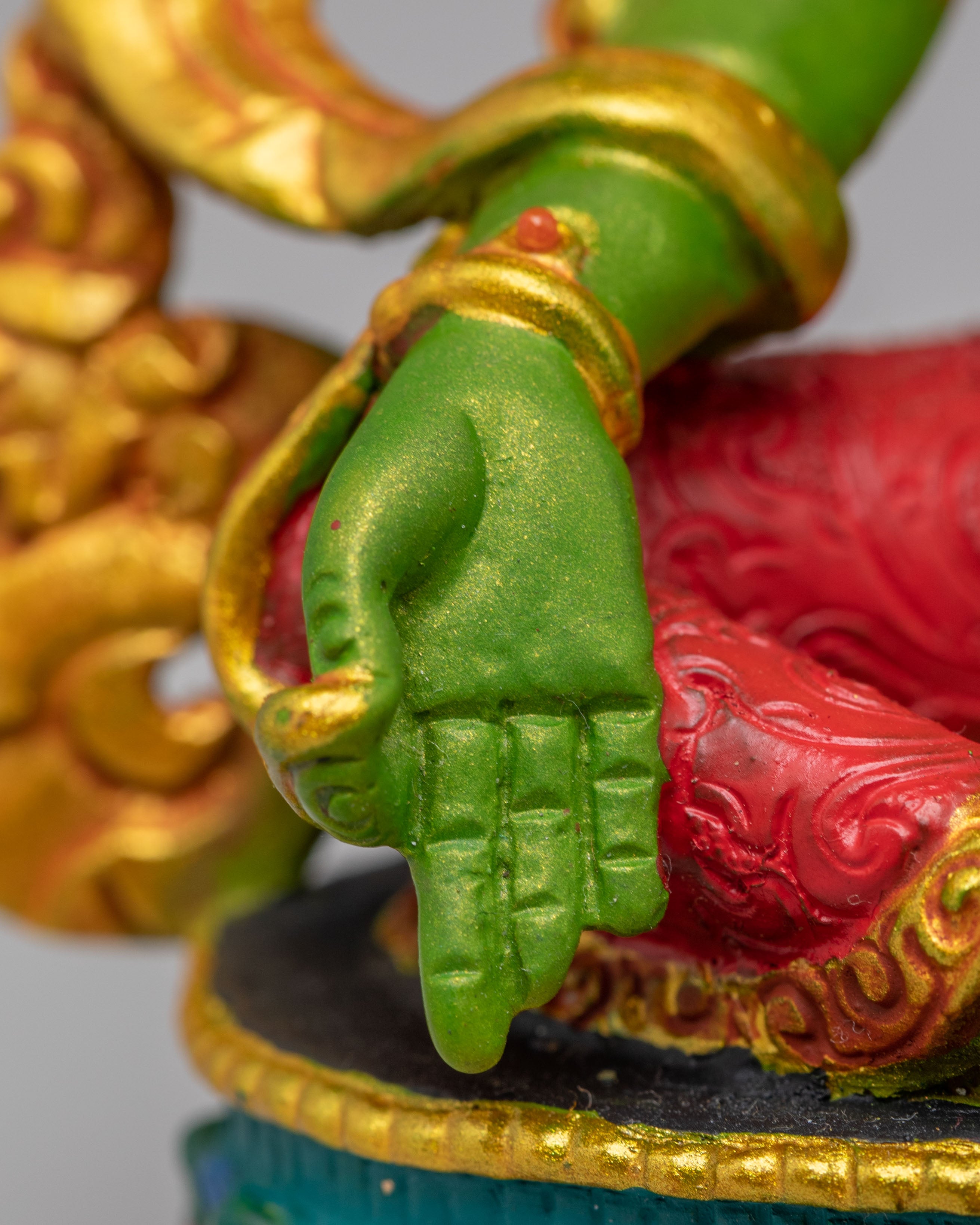 Divine Green Tara Goddess Sculpture | Handcrafted Statue for Spiritual Blessings