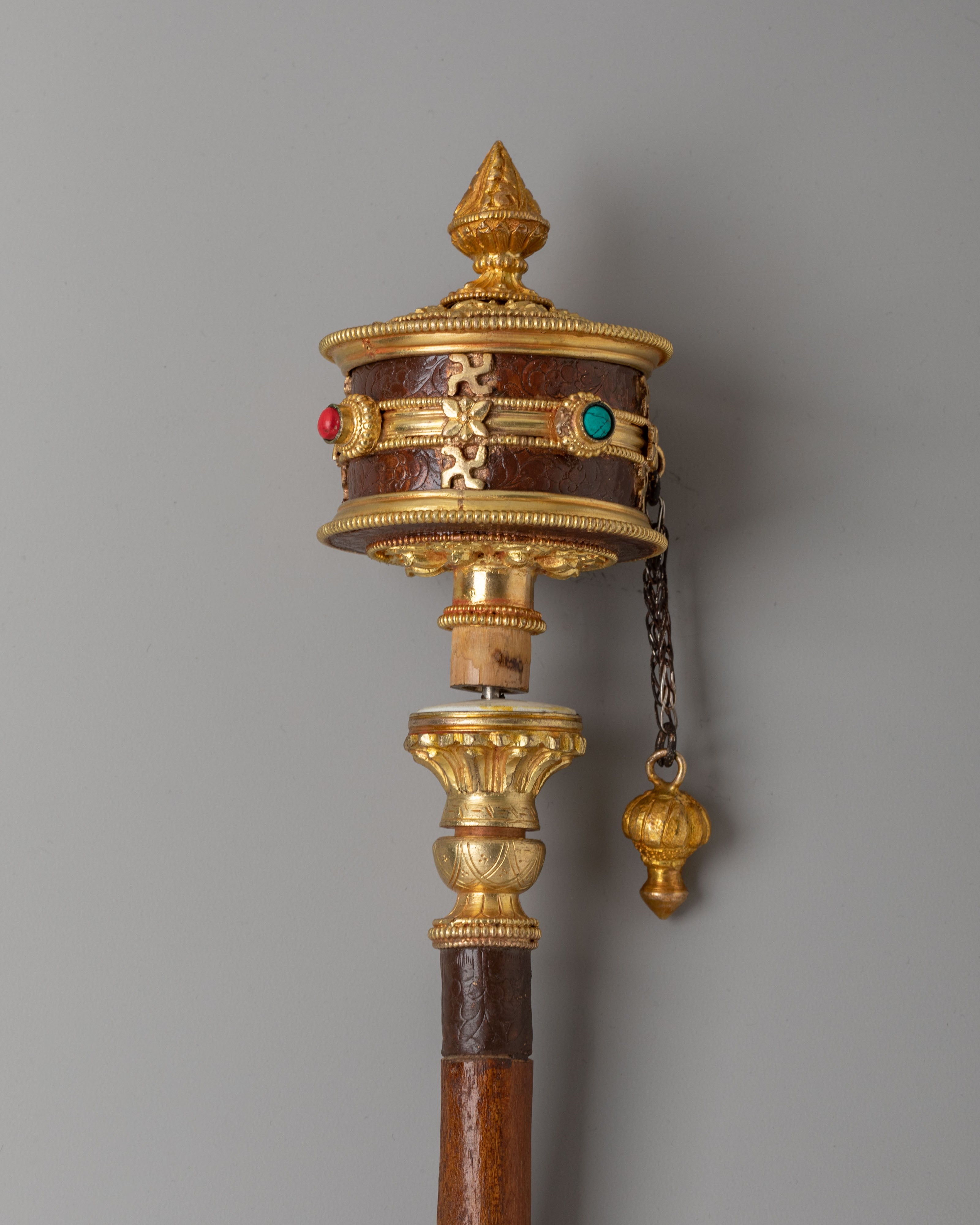Spiritual Altar Prayer Wheel | Sacred Devotional Decor